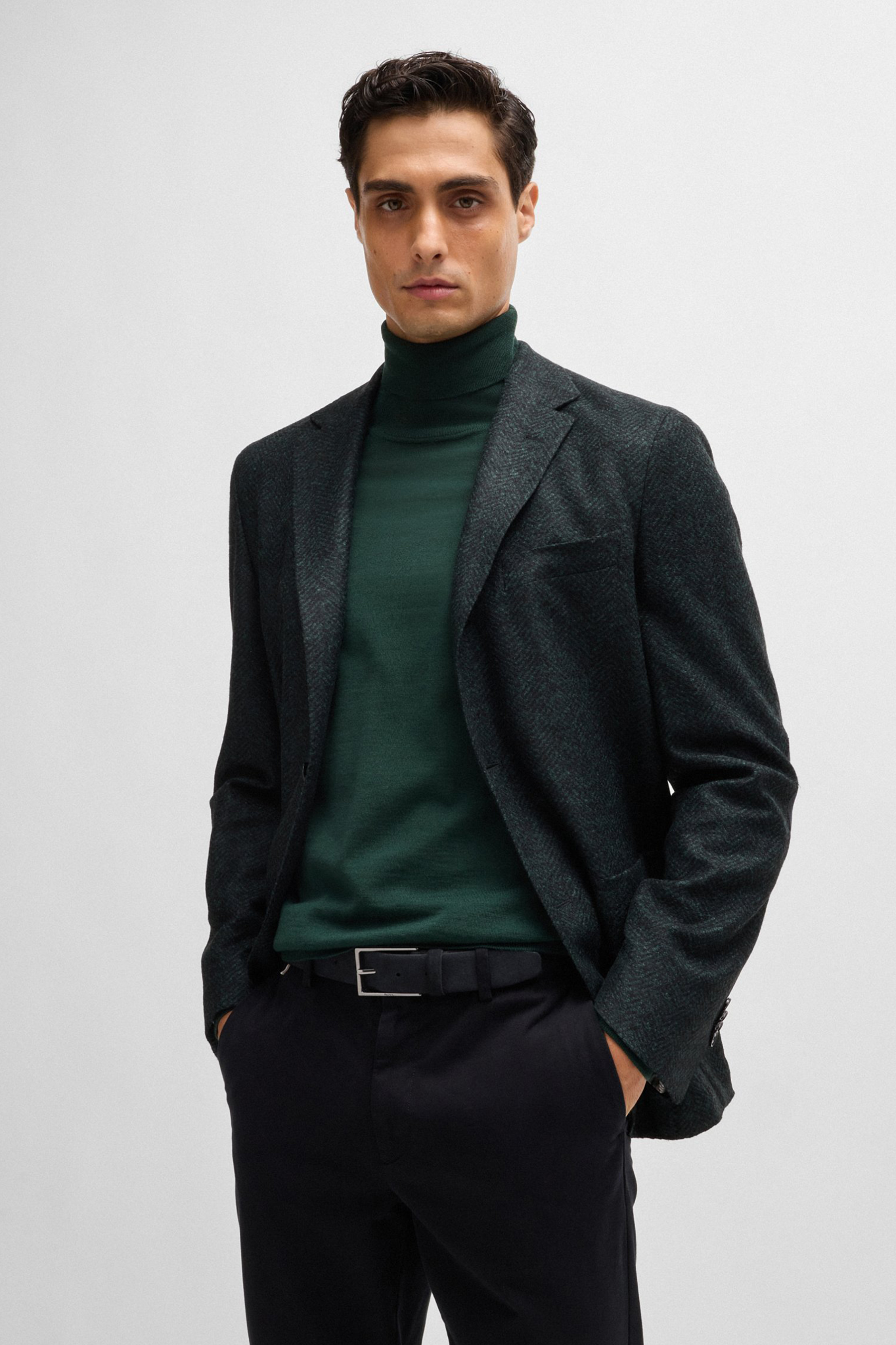 BOSS Calf Suede Belt Calindo