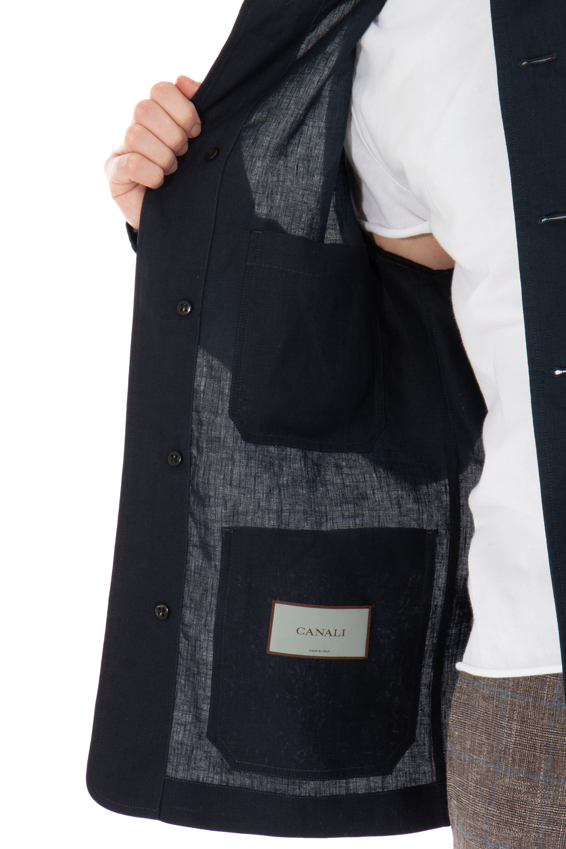CANALI Relaxed Fit Linen Overshirt CANALI Relaxed Fit Linen Overshirt