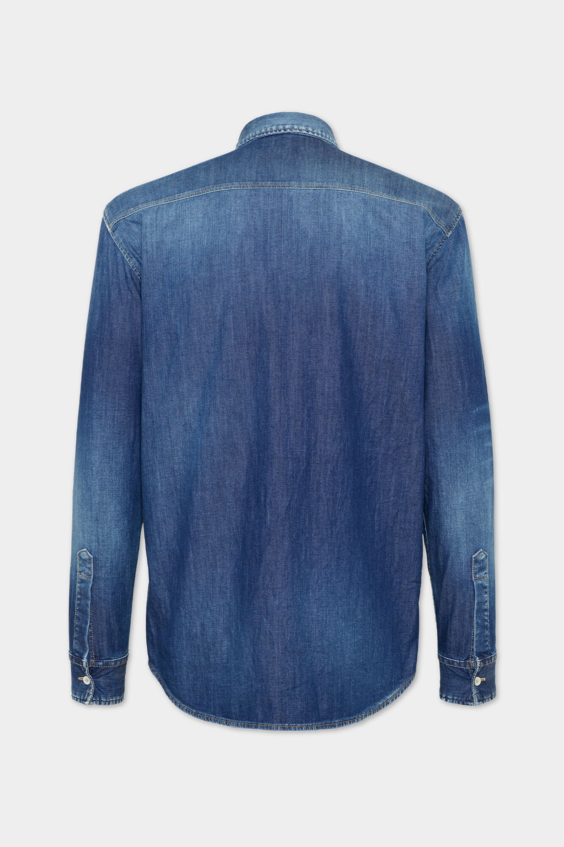 DSQUARED2 Cotton Stretch Denim Relax Dan Shirt