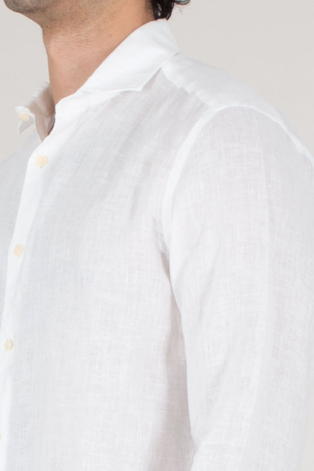 MC 2 SAINT BARTH Regular Fit Linen Shirt Pamplona