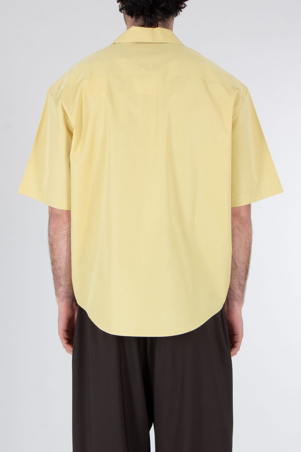 AMI PARIS Oversized Short Sleeve Cotton Shirt 