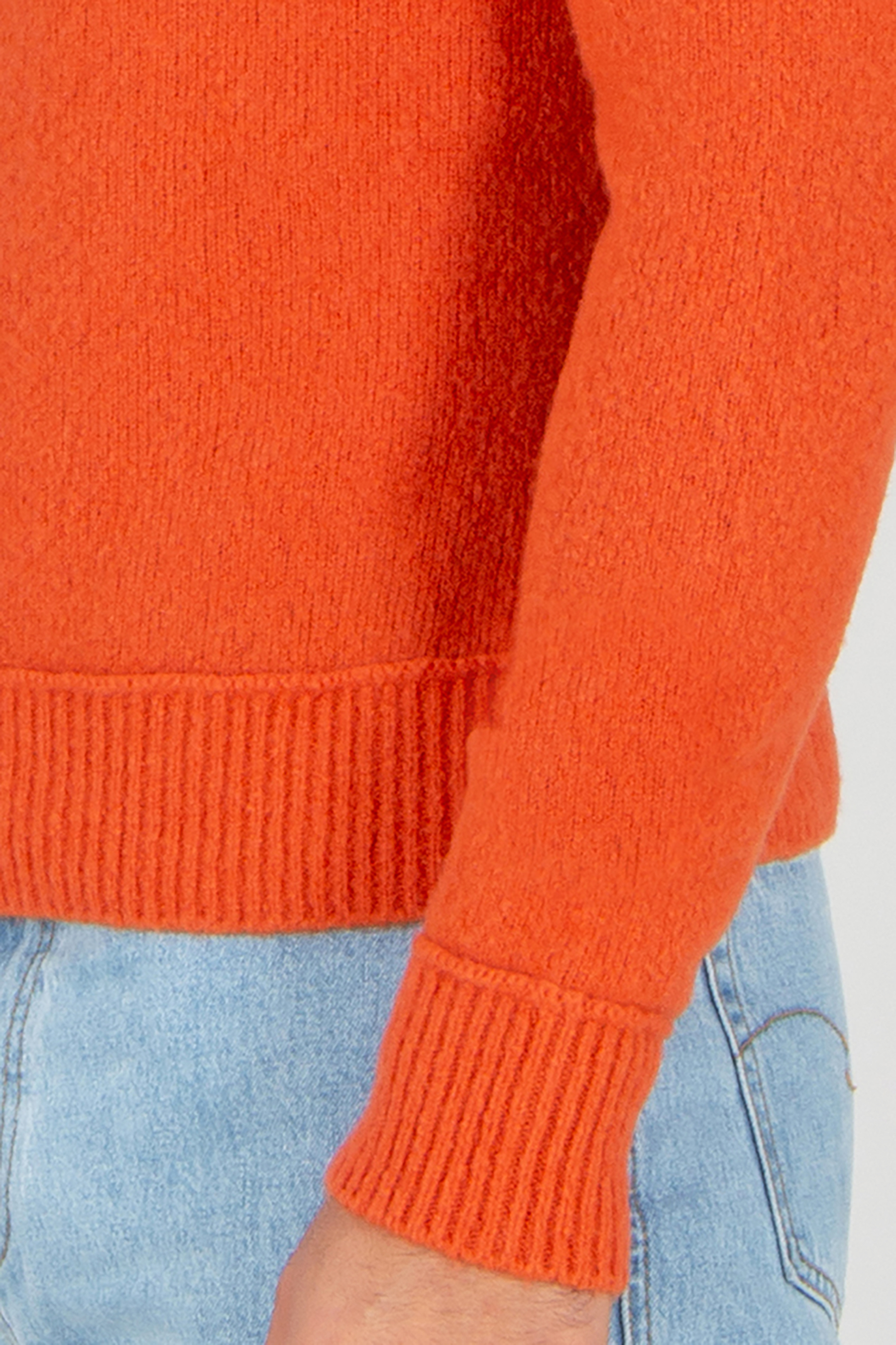 MONCLER Regular Fit Virgin Wool Blend Turtleneck Sweater