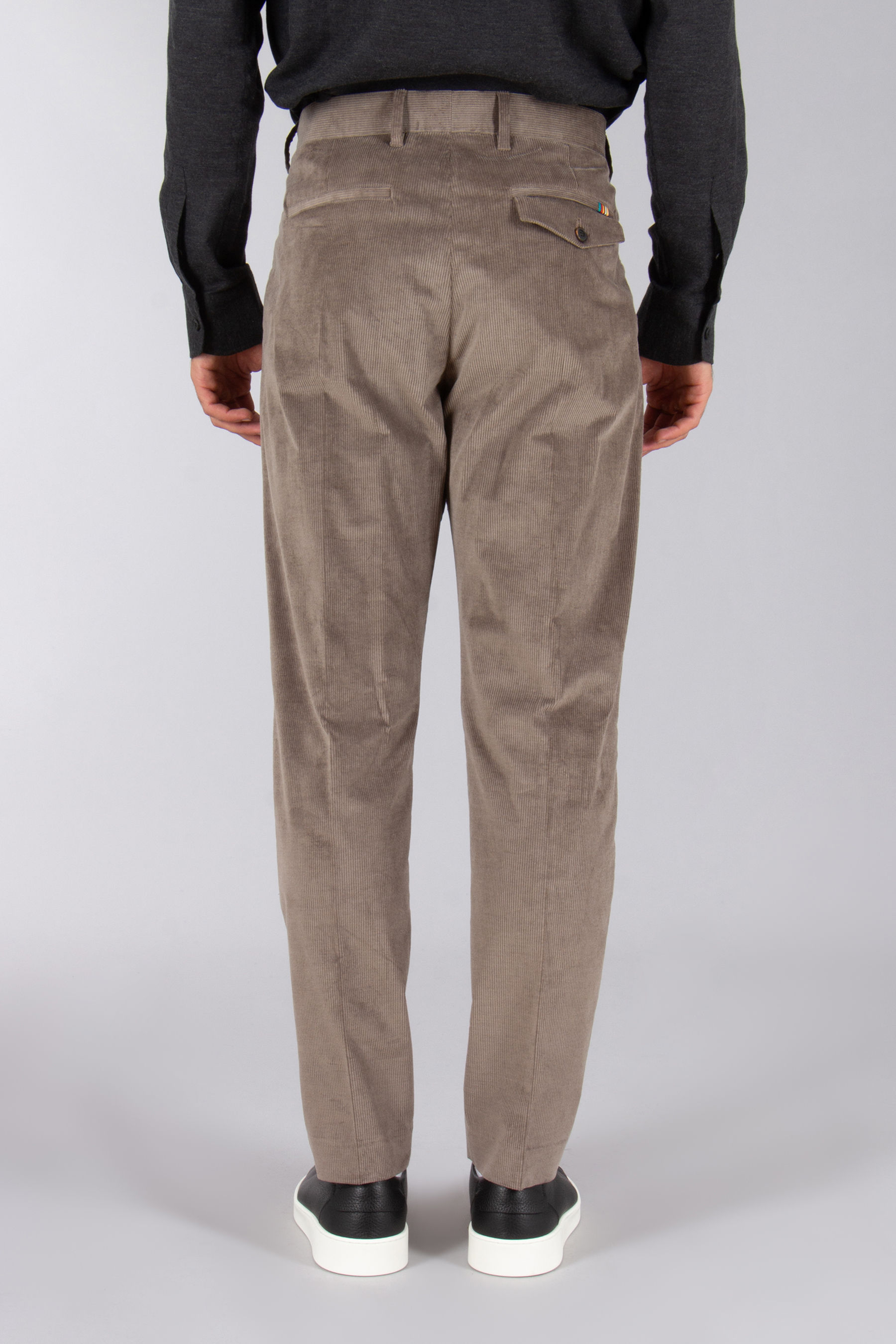 PAUL SMITH Regular Fit Cotton-Wool Blend Stretch Corduroy Pants Bekleidung, Hosen, Khaki