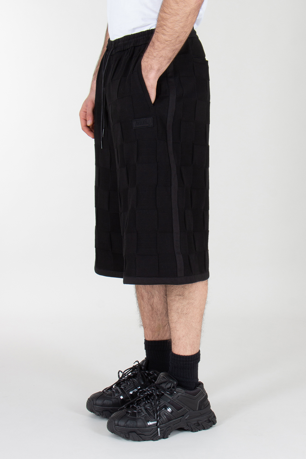 JUNN.J Relaxed Fit Wide Leg Basket Ball Shorts  