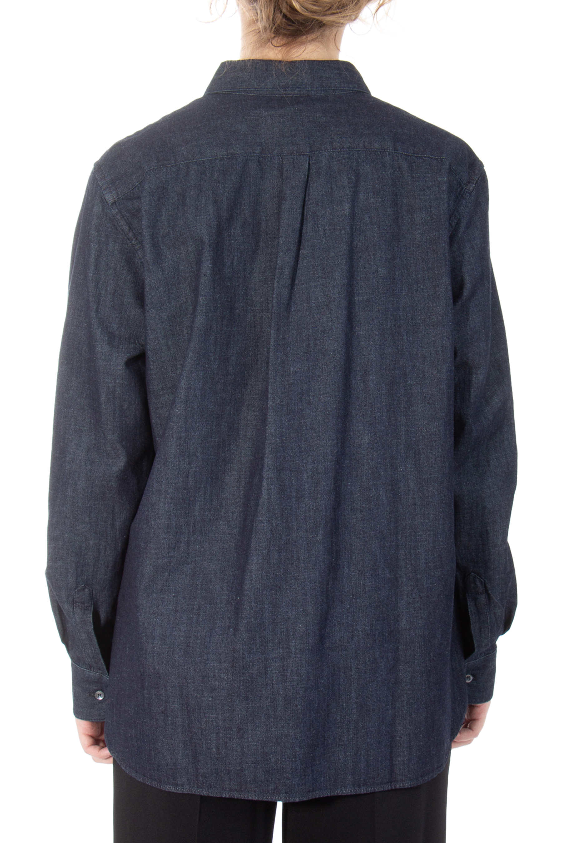 ASPESI Indigo Dyed Denim Blouse