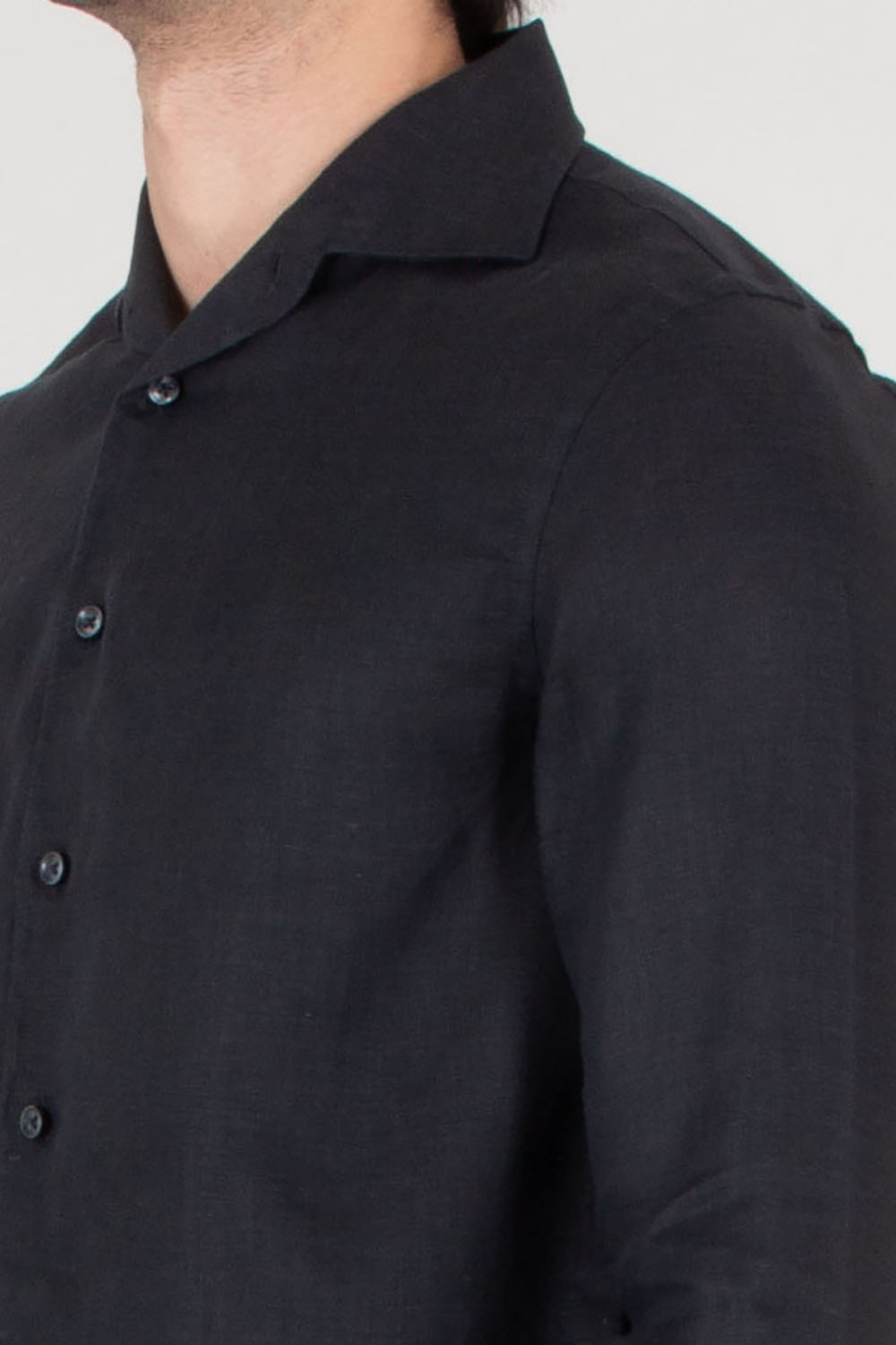 AURÉLIEN Slim Fit Linen Shirt Seaside