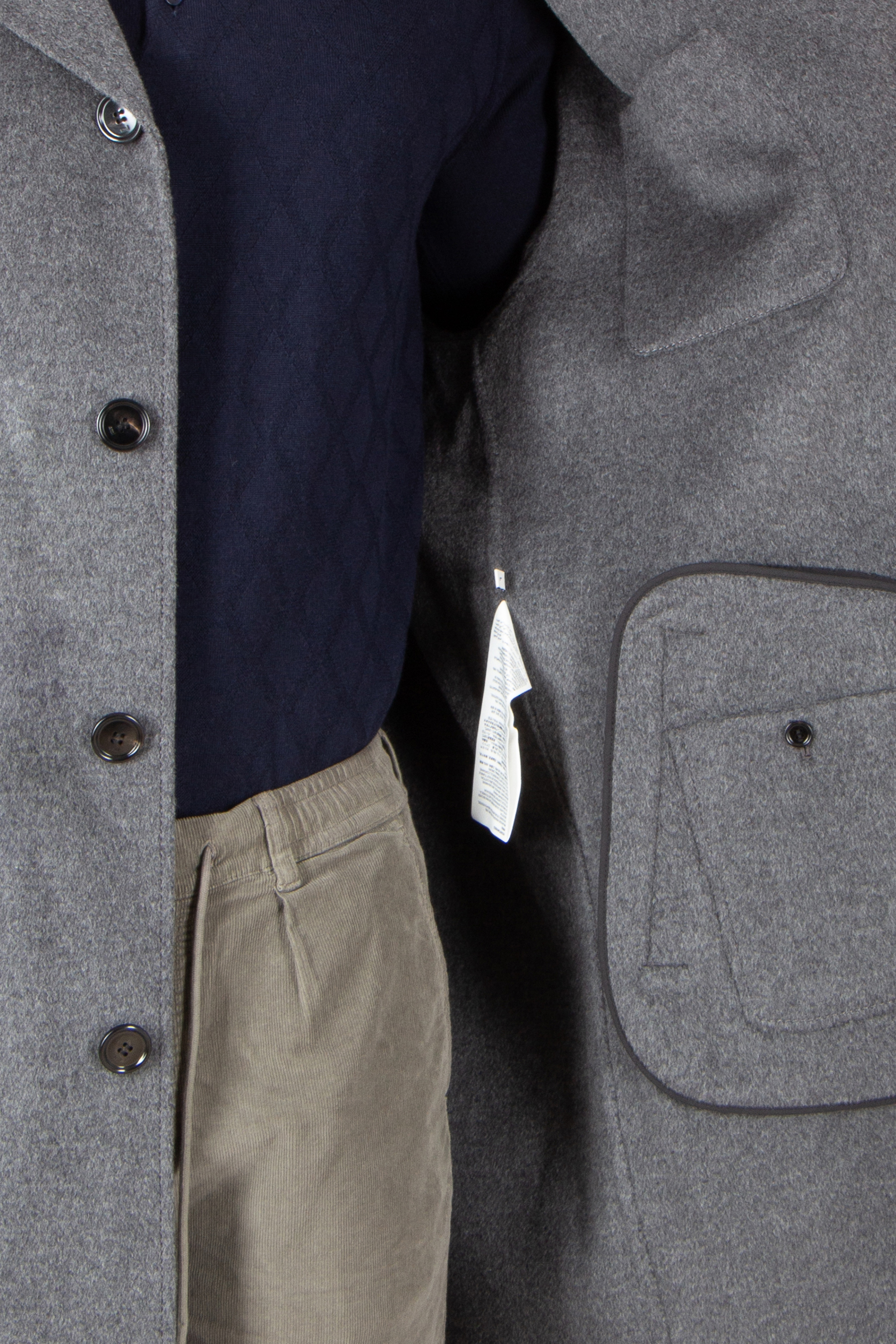 AMI PARIS Loose Fit Doubleface Wool-Cashmere Blend Coat Mantel, Jacke, Hosen, Blazer, Langarm