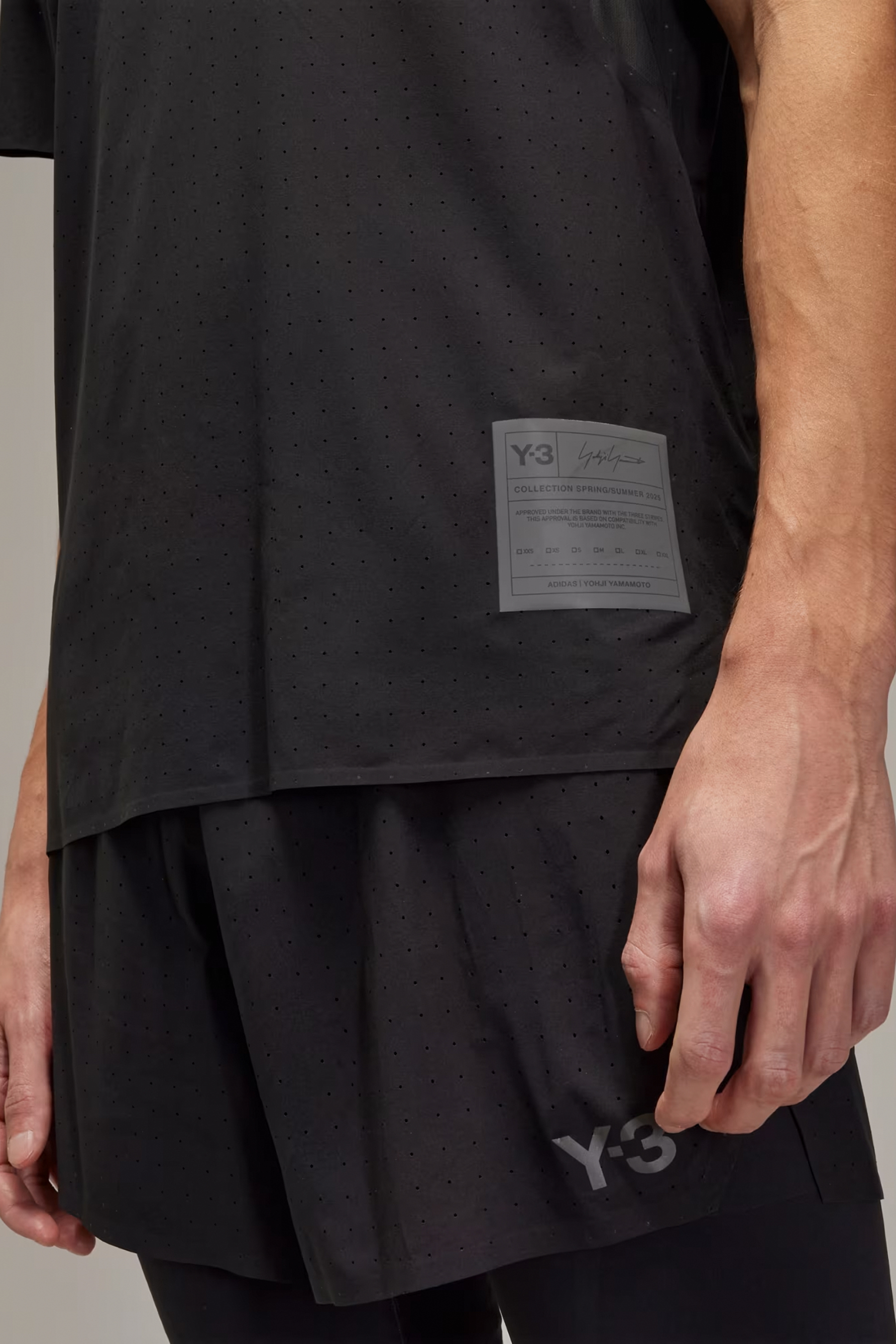 Y-3 Regular Fit Recycled Polyester Stretch Performance Running T-Shirt Y-3 Regular Fit Recycled Polyester Stretch Performance Running T-Shirt