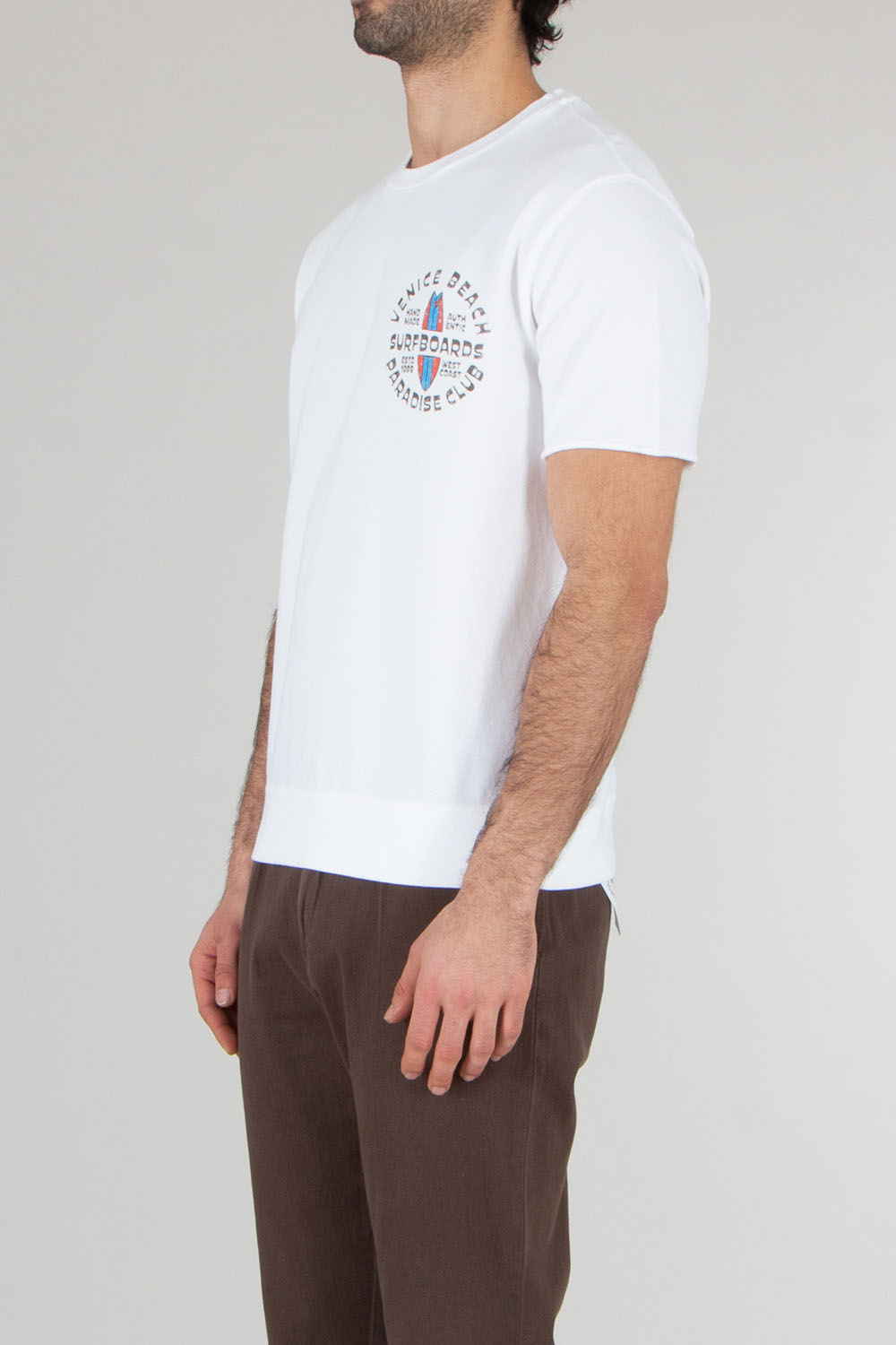 BOWERY NYC Regular Fit Graphic Print Cotton Jersey T-Shirt