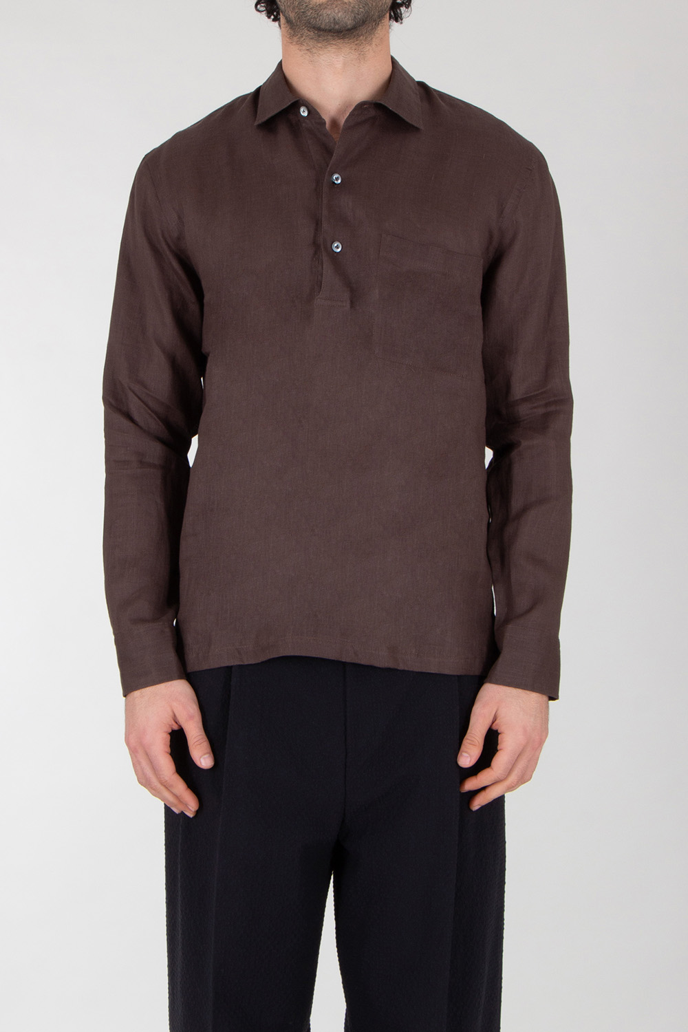 VAN LAACK Relaxed Fit Linen Tunic Shirt Romin