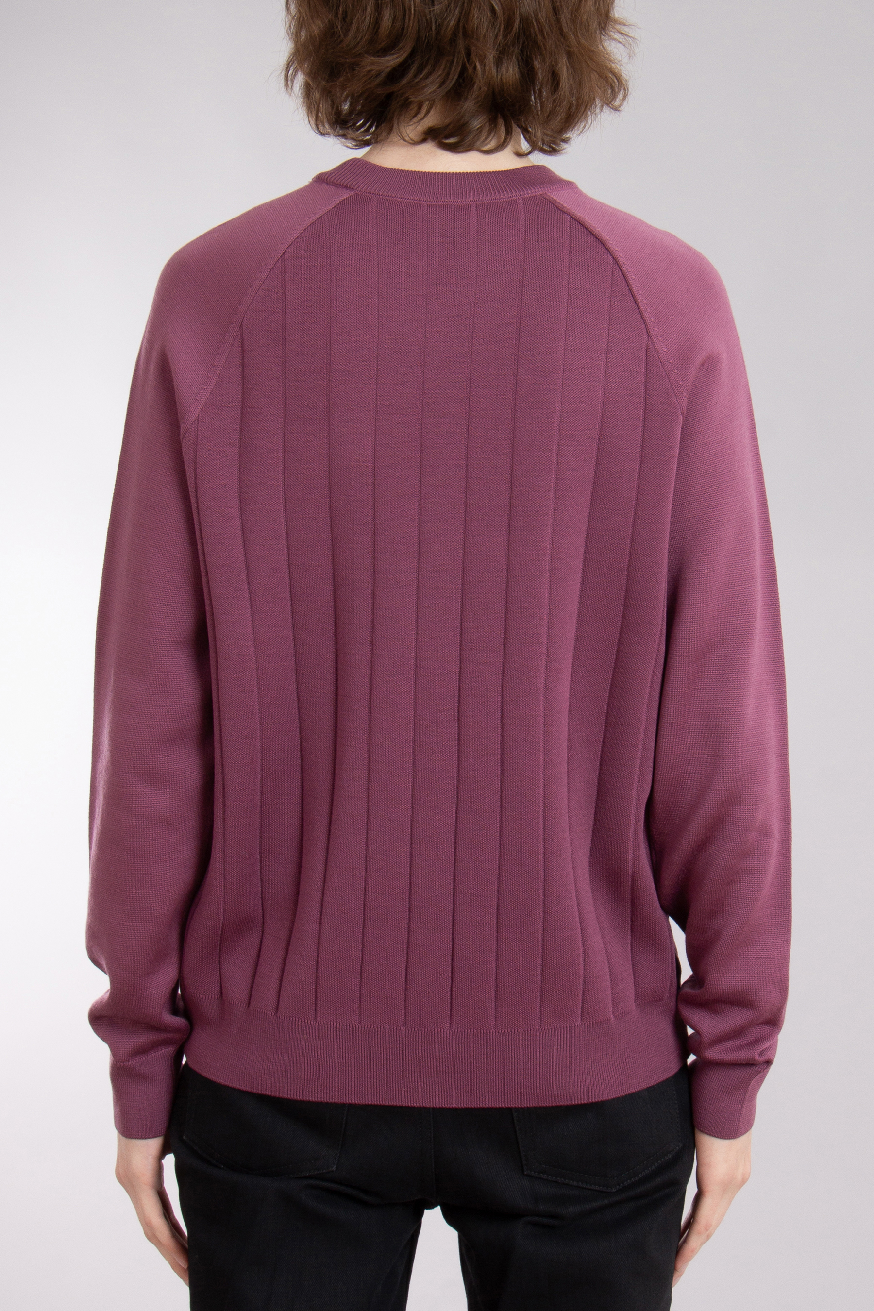 BOSS Striped Virgin Wool-Lyocell Blend Sweater H-Belugo BOSS Striped Virgin Wool-Lyocell Blend Sweater H-Belugo