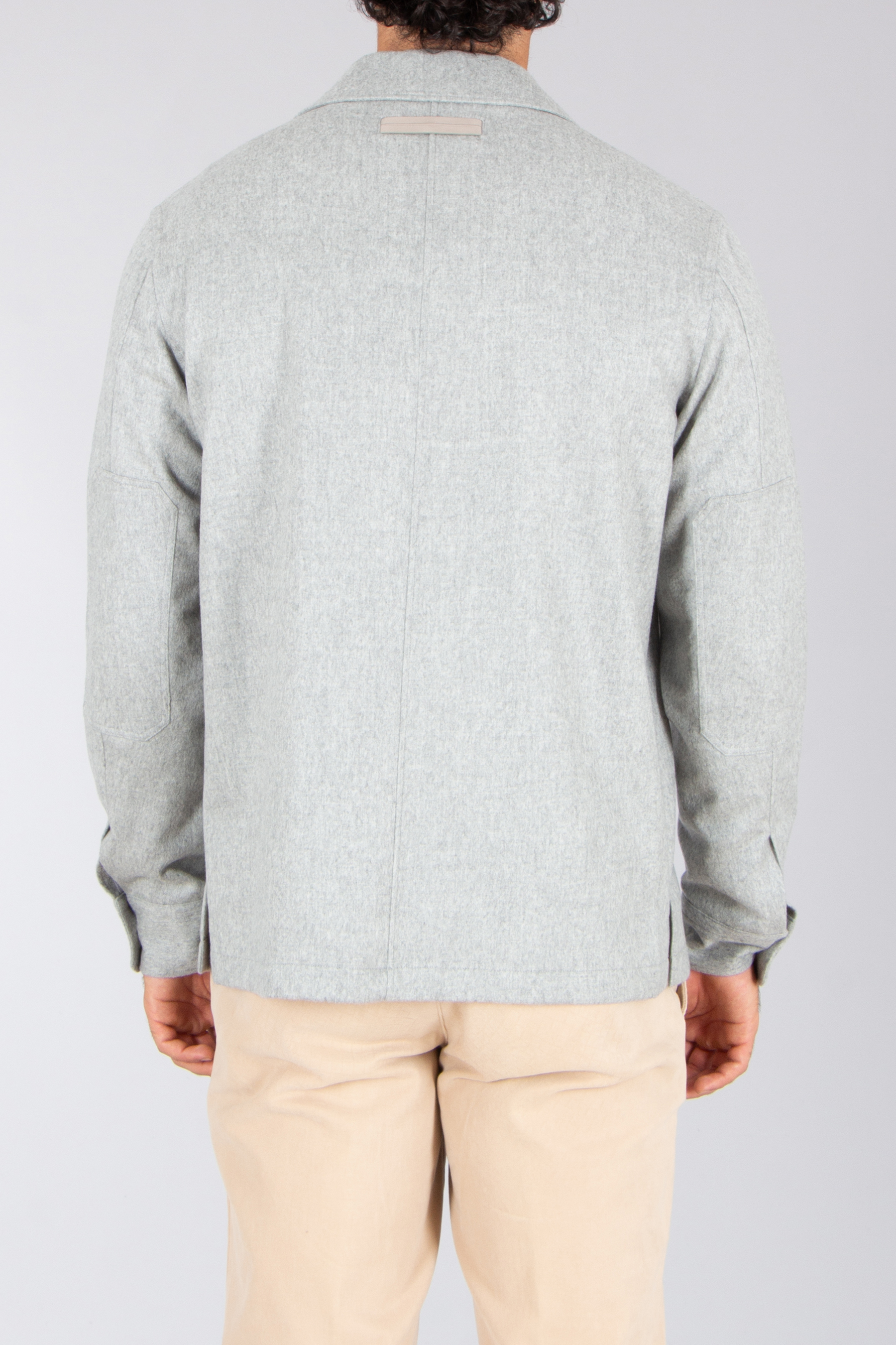 ZEGNA Regular Fit Oasi Cashmere Overshirt Alba Langarm, Mantel, Jacke, Leinen, Pullover