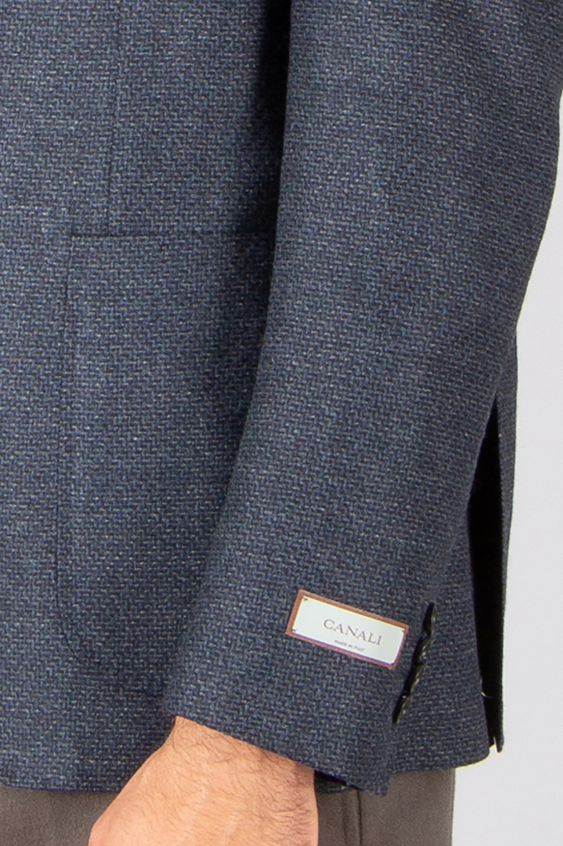 CANALI Modern Fit Micro Patterned Wool Jacket Kei Blazer, Mantel, Jacke, Hosen, Jeans