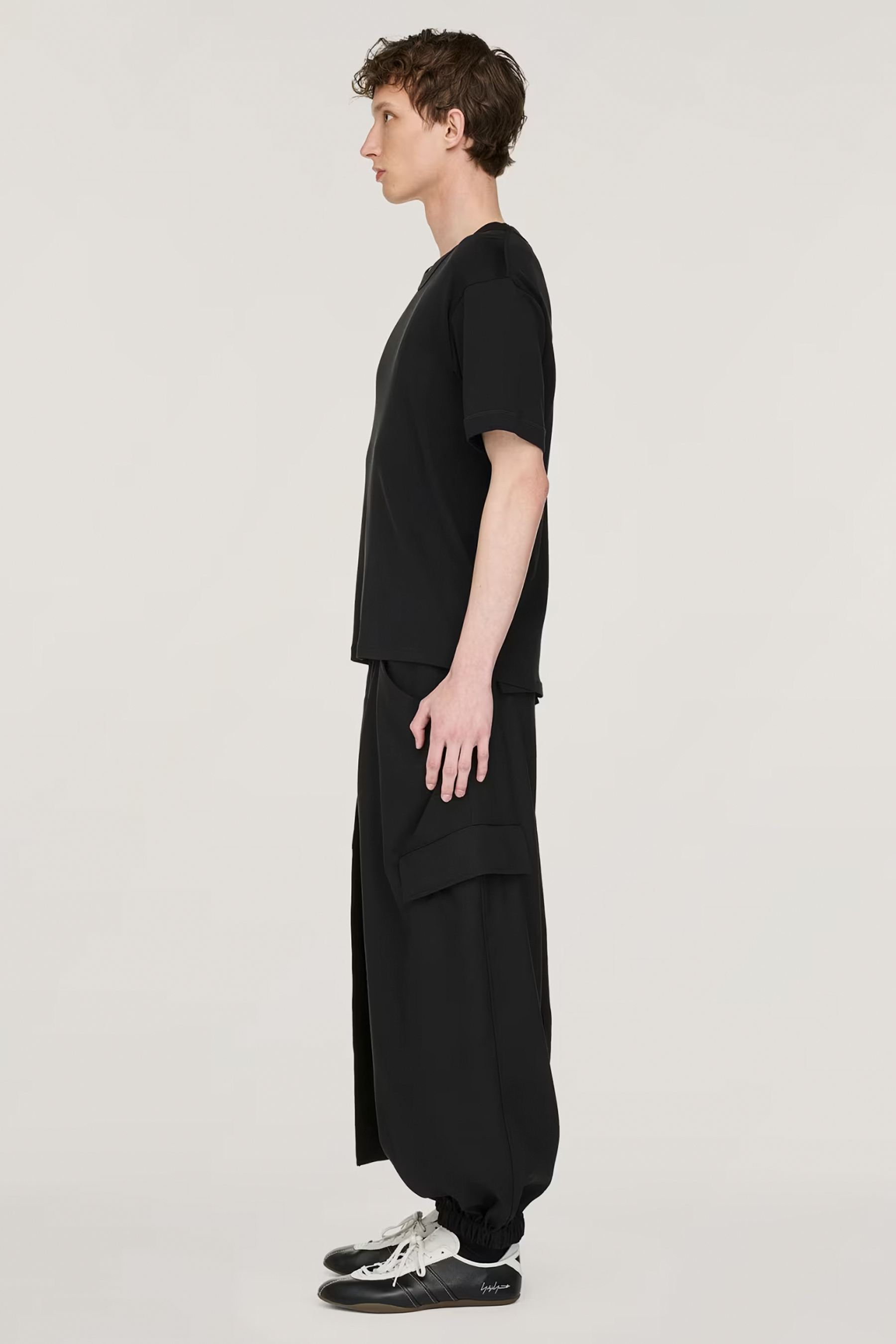 Y-3 Slim Fit Cotton Jersey T-Shirt Kleid, Formelle Kleidung, Modisch, Anzug