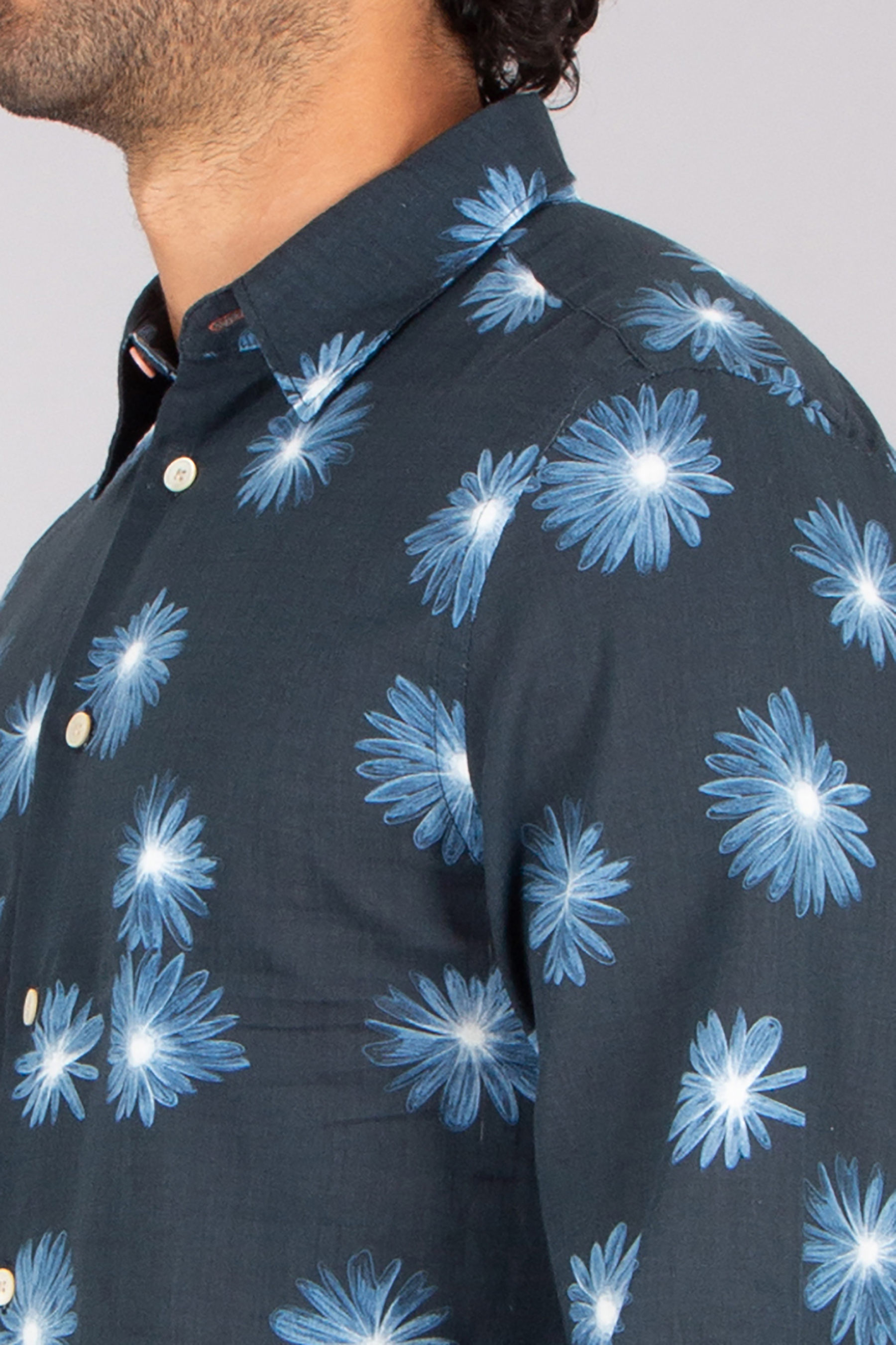 PAUL SMITH Regular Fit Luminescent Floral Print Cotton Shirt Hemd, Erwachsener, Männlich, Mann, Person
