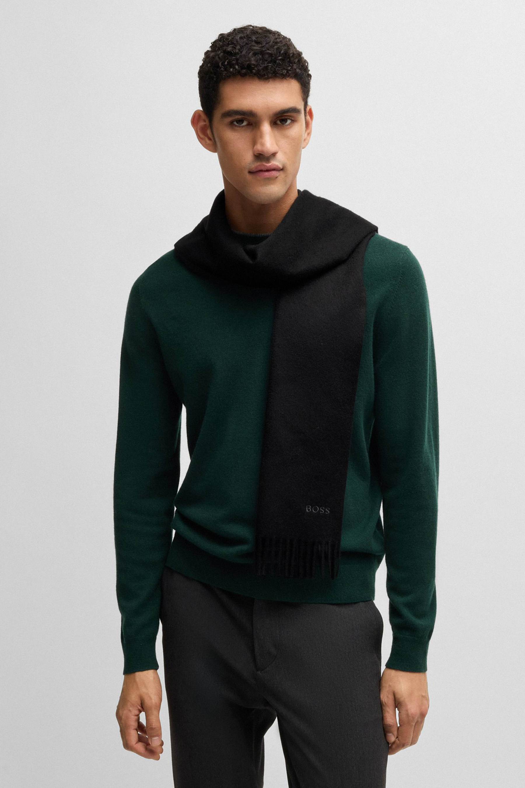 BOSS Italian Cashmere Scarf Scottas BOSS Italian Cashmere Scarf Scottas