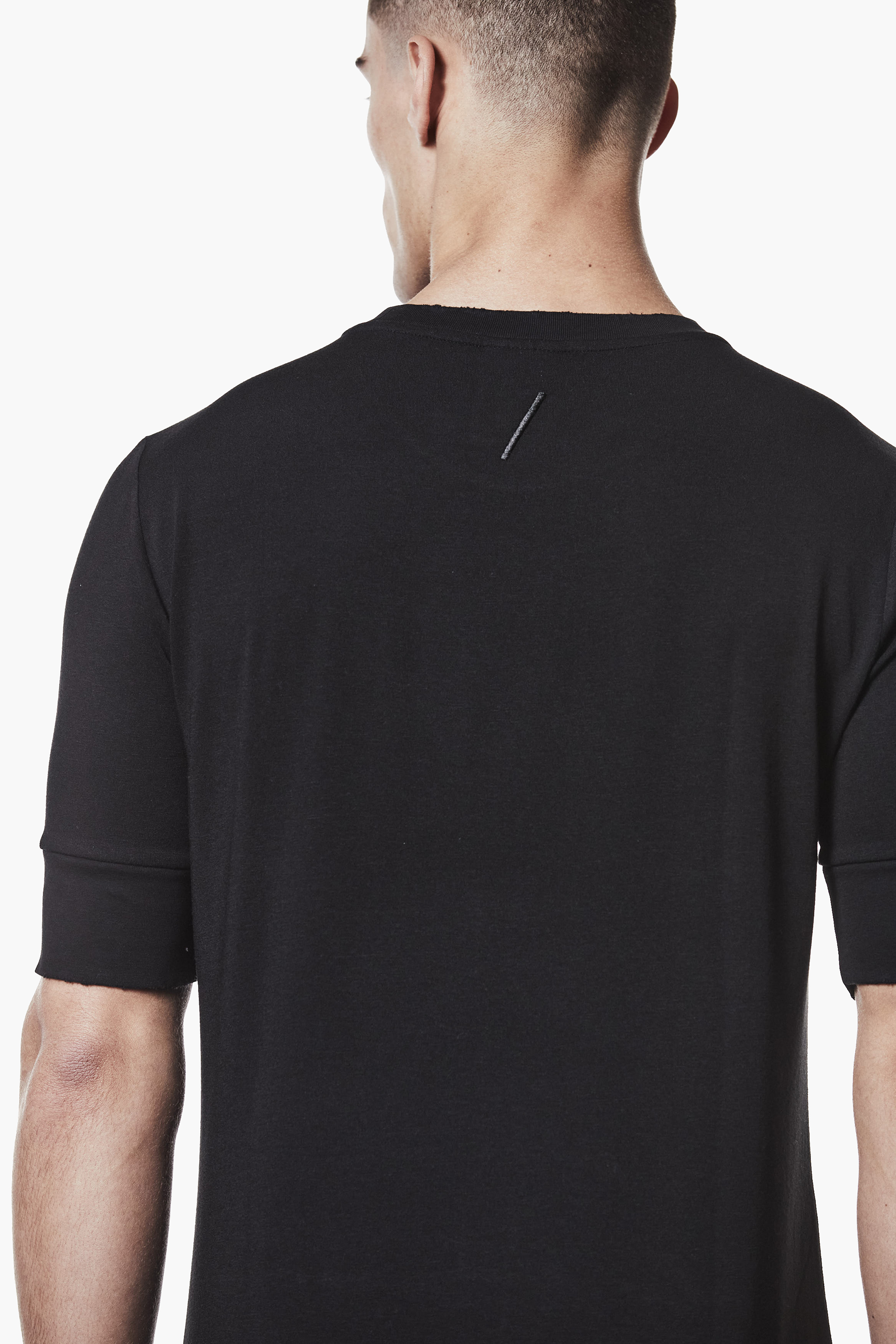 THOM KROM Slim Fit Cotton-Modal Stretch Jersey T-Shirt T-shirt, Hals, Person, Erwachsener, Mann