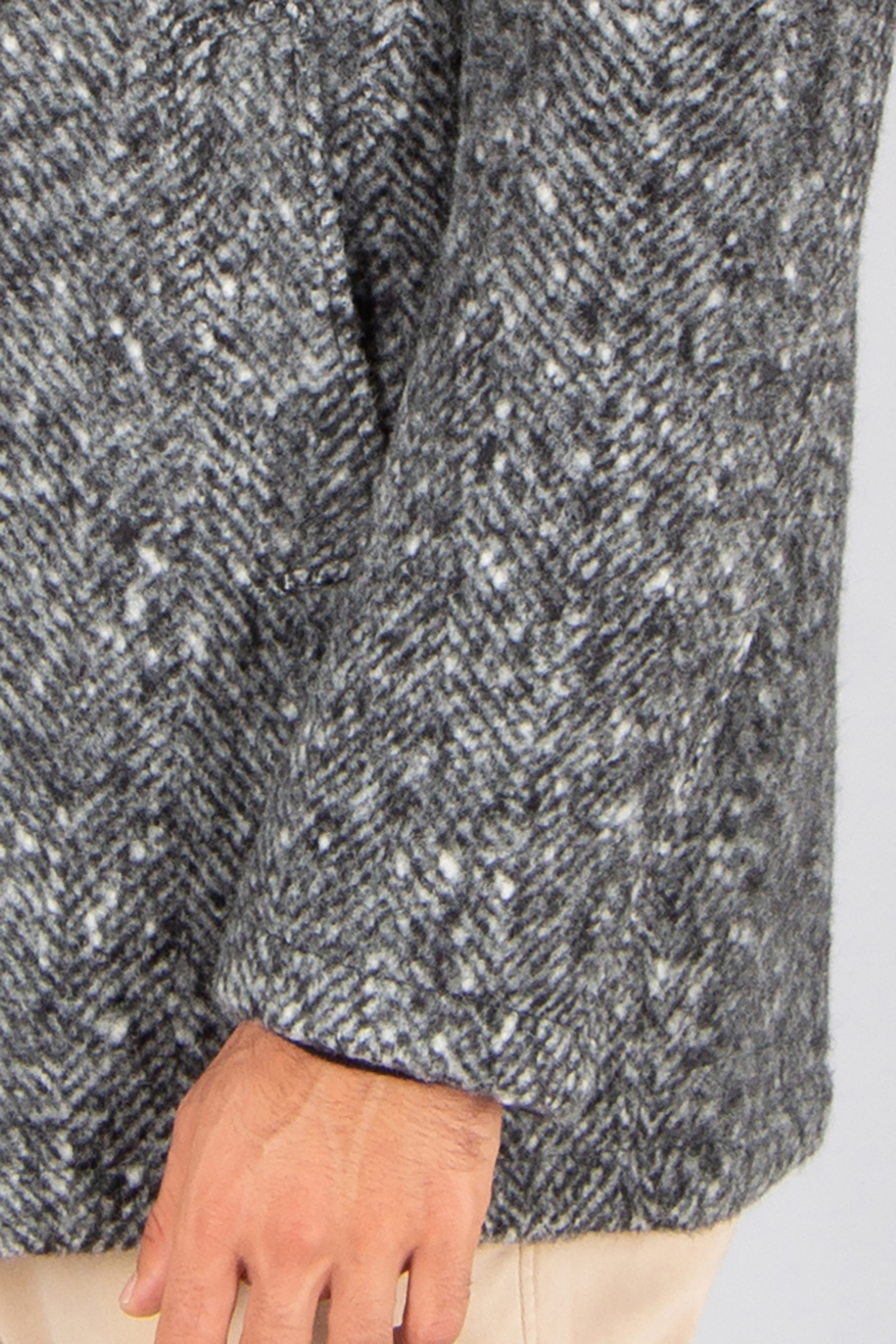 CANALI Regular Fit Baby Alpaca-Wool Blend Pea Coat Kei Mantel, Pullover, Blazer, Jacke, Langarm