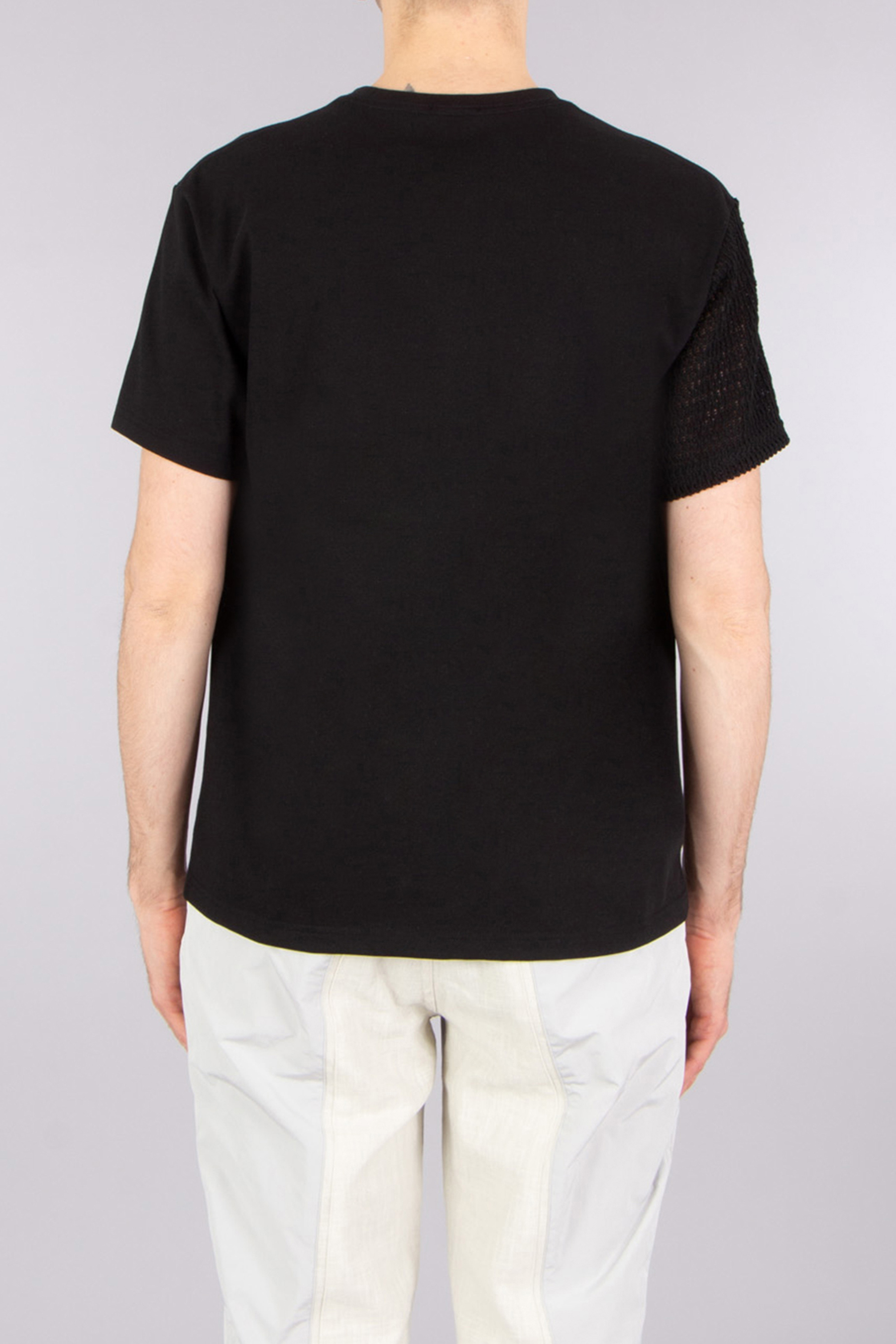 XLIM Relaxed Fit Crochet & Cotton Blend Jersey T-Shirt XLIM Relaxed Fit Crochet & Cotton Blend Jersey T-Shirt