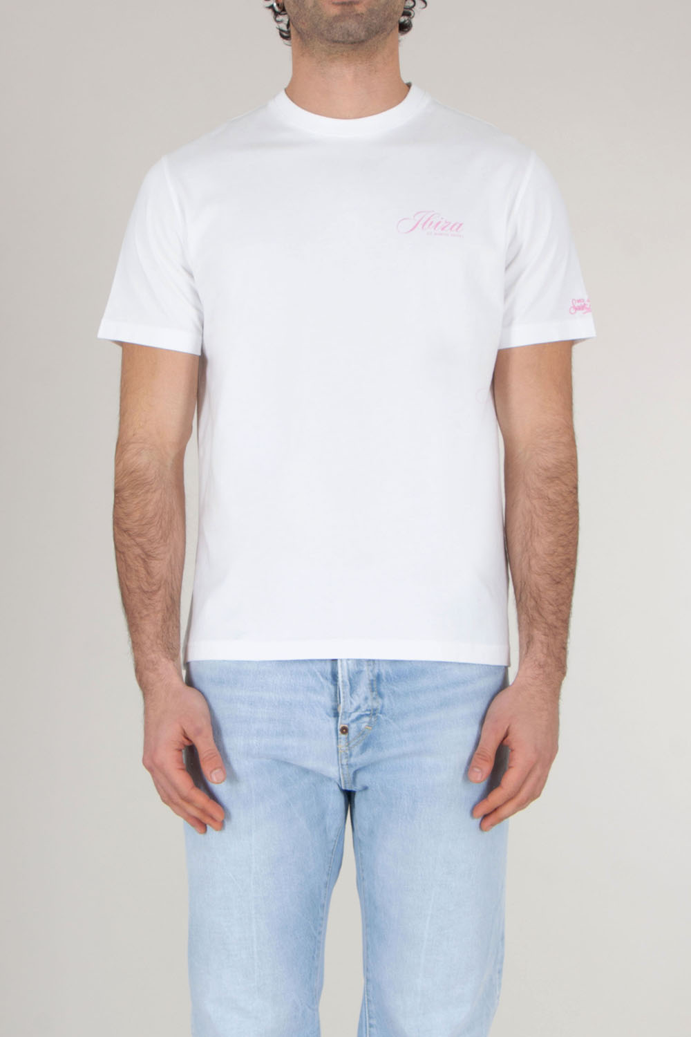 MC 2 SAINT BARTH Regular fit short sleeved Printed T-Shirt Portland Ibiza Hotel