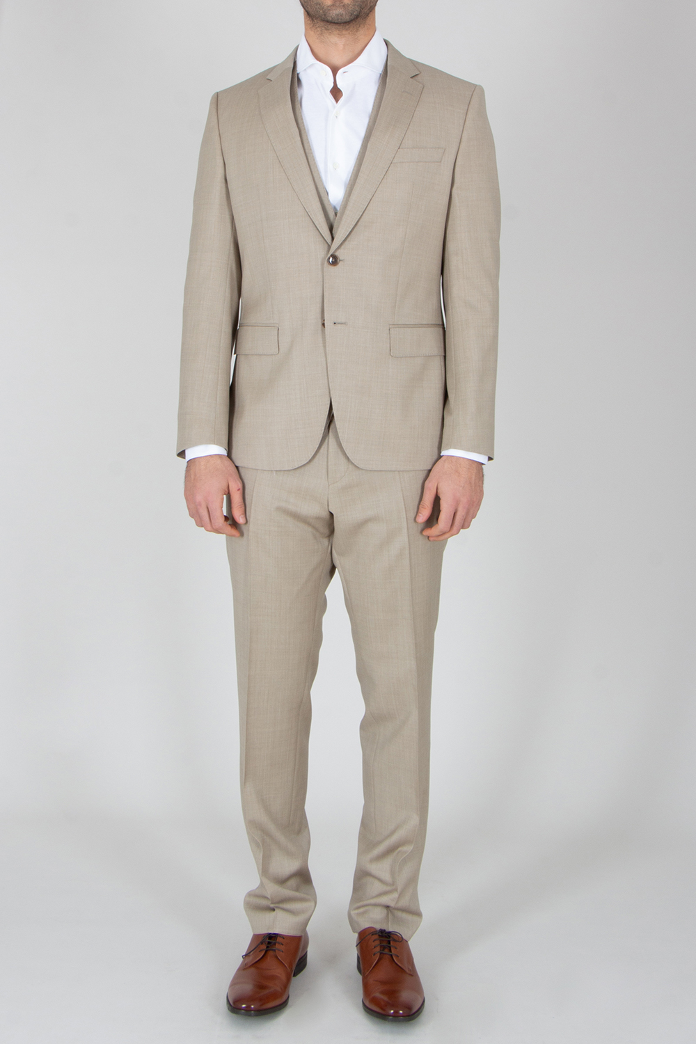 BOSS Slim Fit Super 102's Virgin Wool Serge Suit Jacket H-Huge