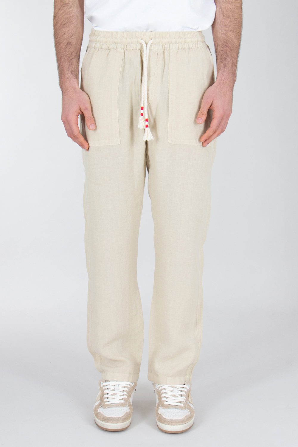 MC 2 SAINT BARTH Comfort Fit Linen Pants Calais