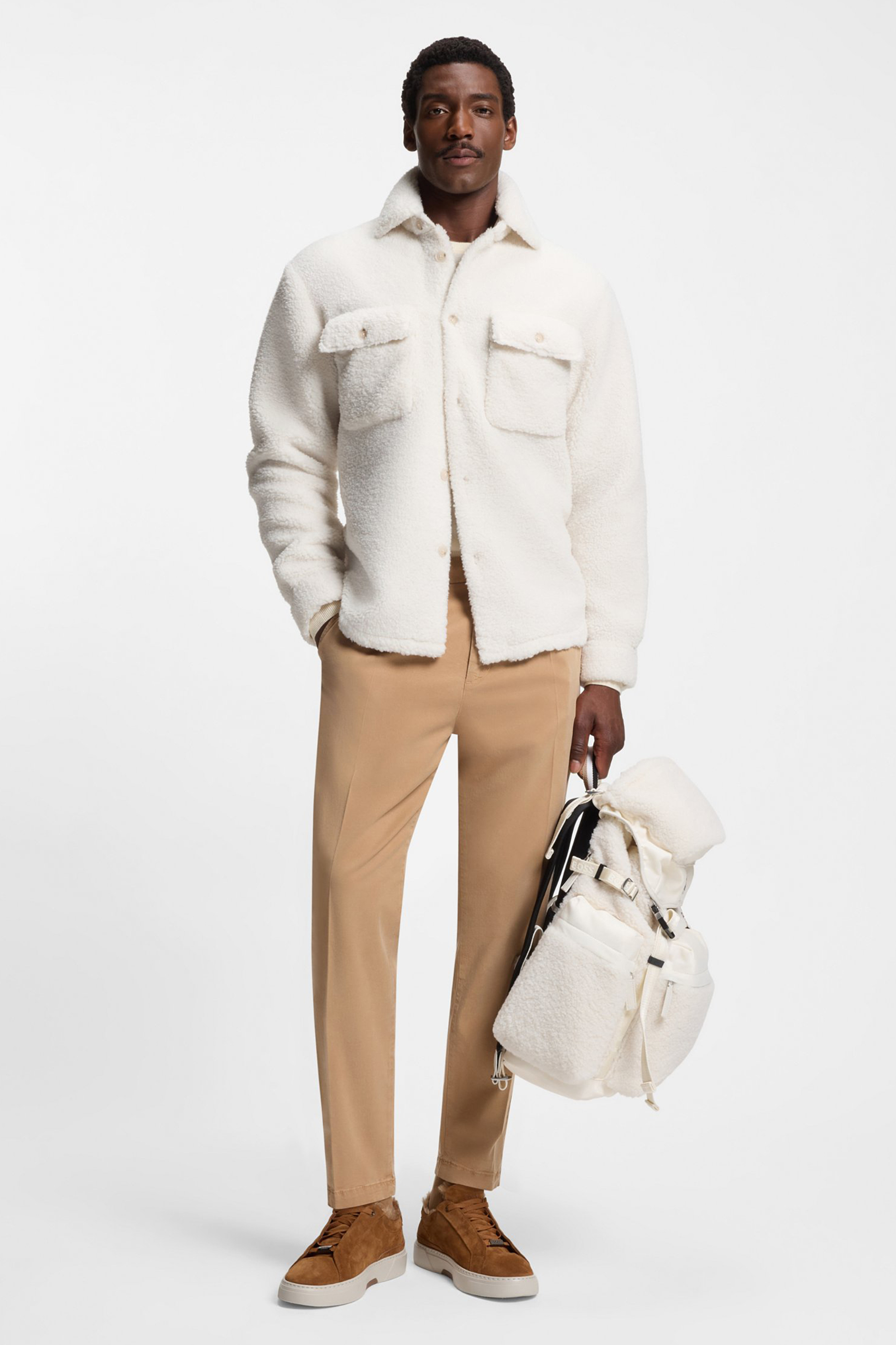 Mantel, Jacke, Handtasche, Mann, Person