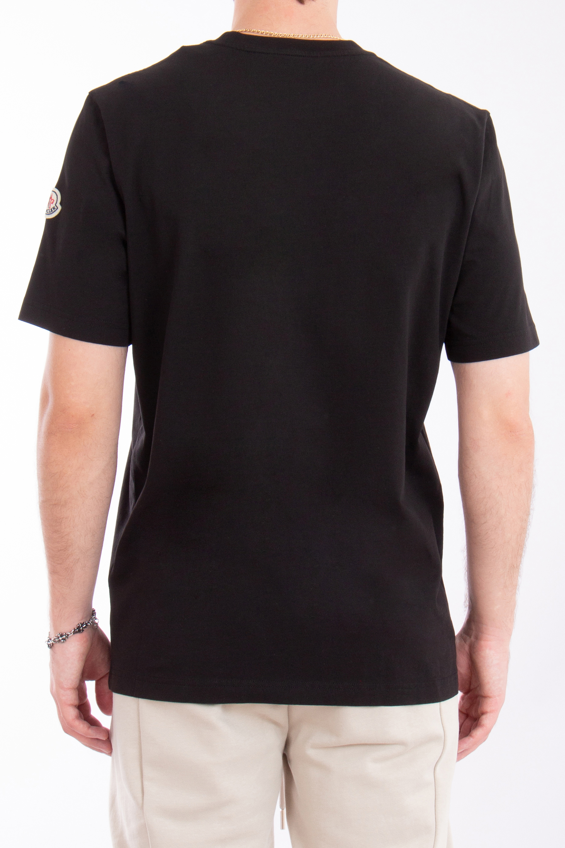 MONCLER Football Print Cotton T-Shirt