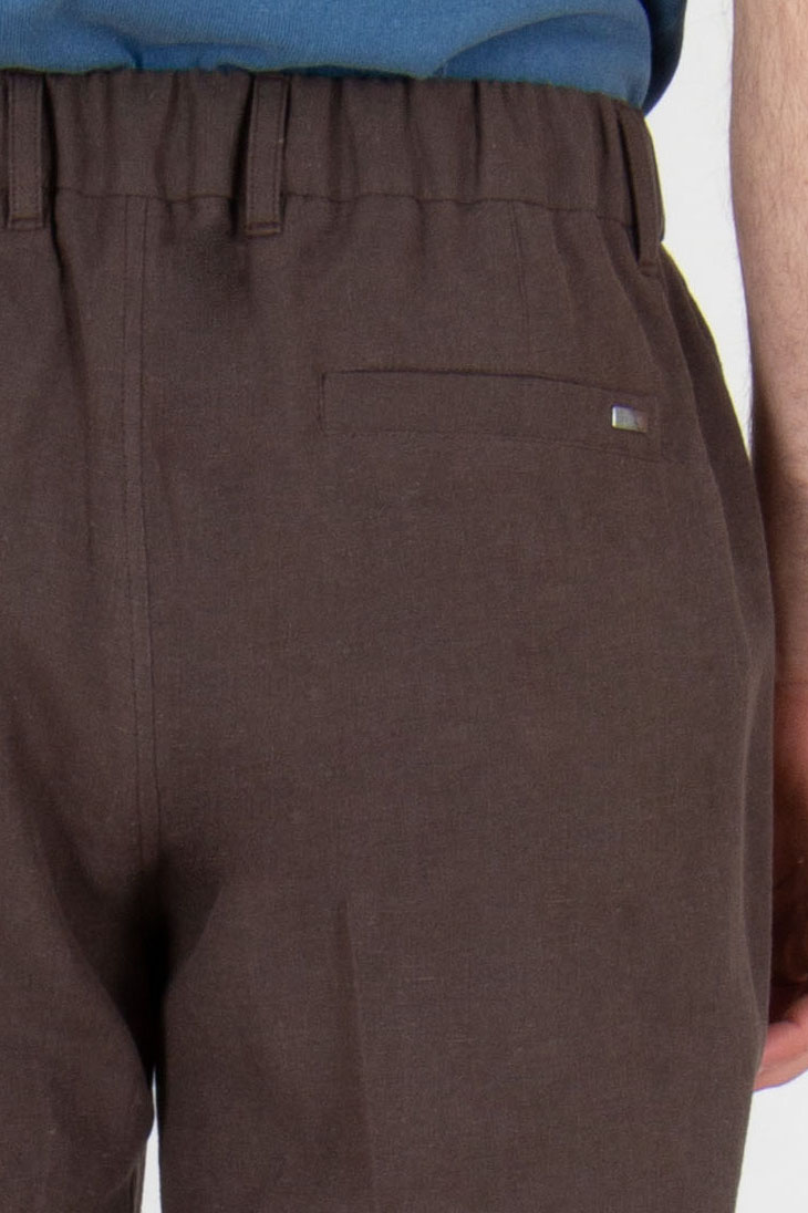 HERNO Regular Fit Cotton Linen Pants