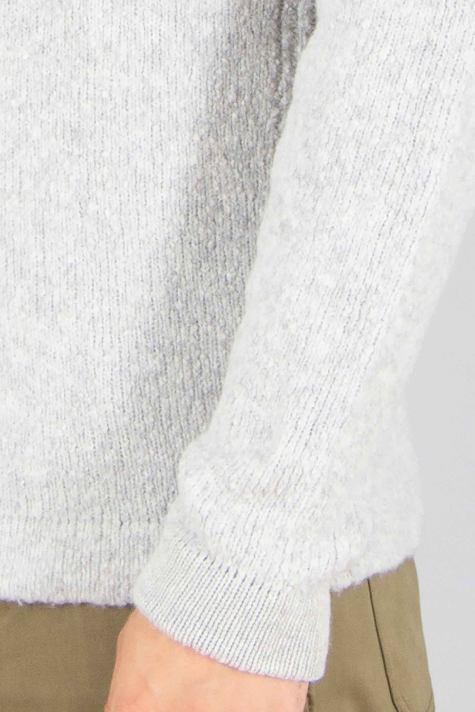 STONE ISLAND Regular Fit Fancy Yarn Wool Blend Sweater Bekleidung, Langarm, Ärmel, Strickwaren, Pullover