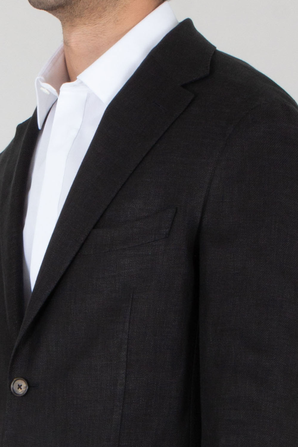 DRESSLER Regular Fit Linen-Wool-Silk Stretch Blend Jacket Sawyer