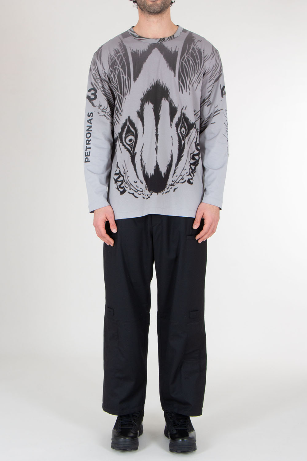 Y-3 x MERCEDES AMG PETRONAS Regular Fit Cotton Longsleeve