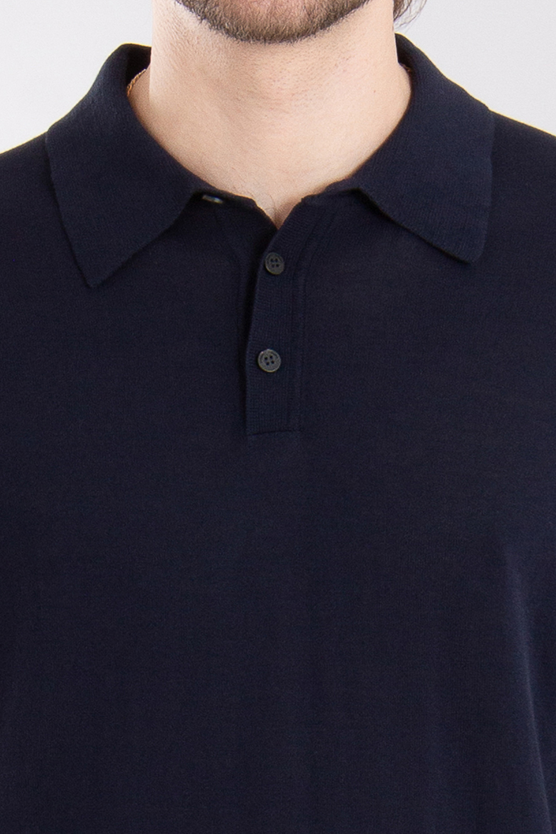 ROBERTO COLLINA Regular Cotton Crêpe Knit Polo ROBERTO COLLINA Regular Cotton Crêpe Knit Polo