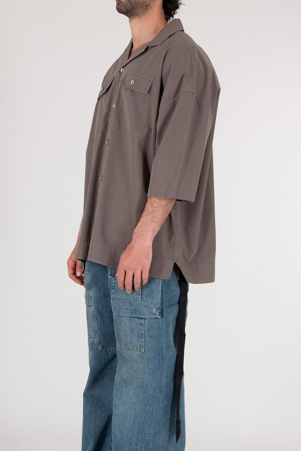 RICK OWENS DRKSHDW Oversized Organic Ripstop Cotton Shirt Magnum Tommy