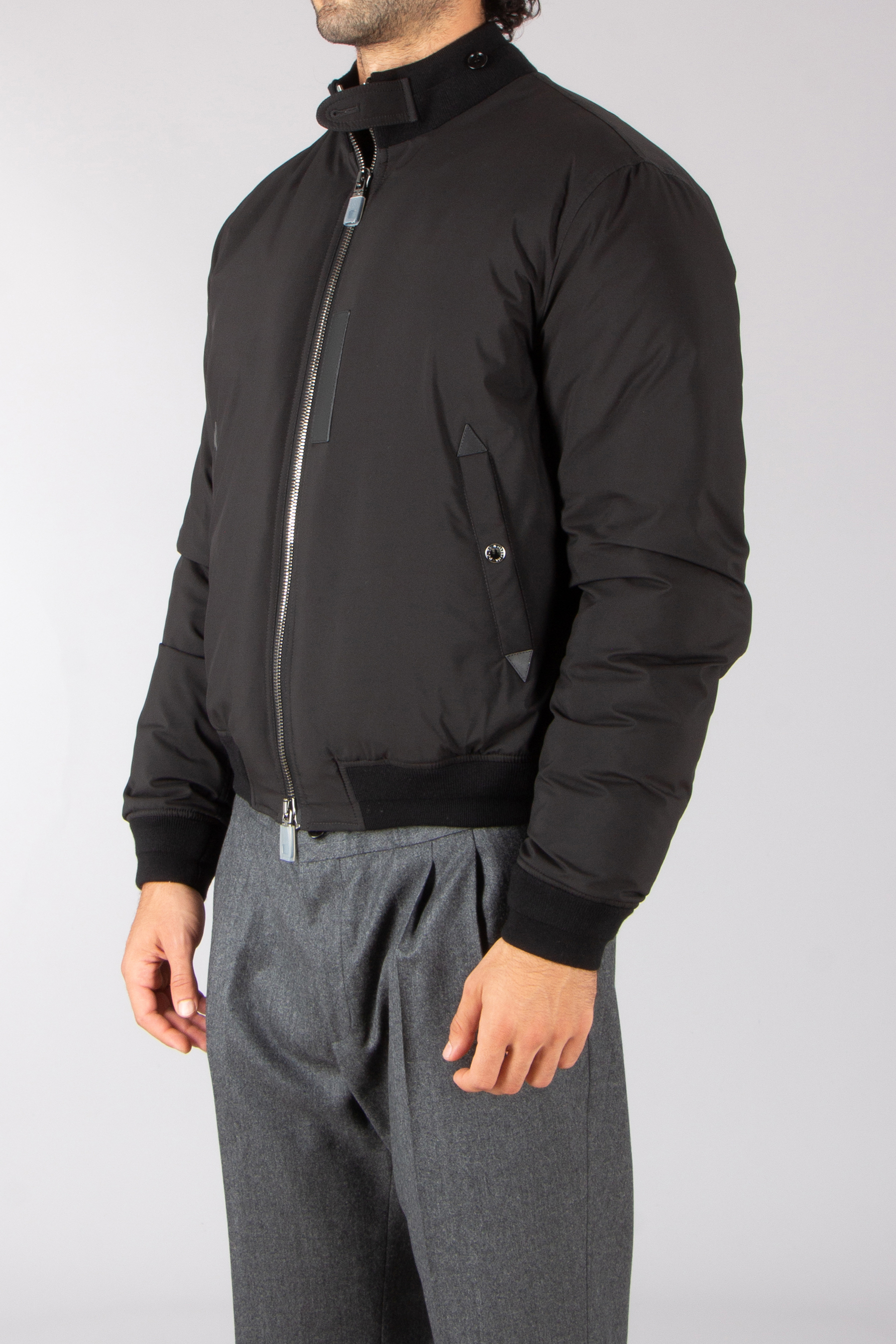 DOLCE & GABBANA Regular Fit Technical Fabric Down Jacket Mantel, Jacke, Erwachsener, Mann, Person