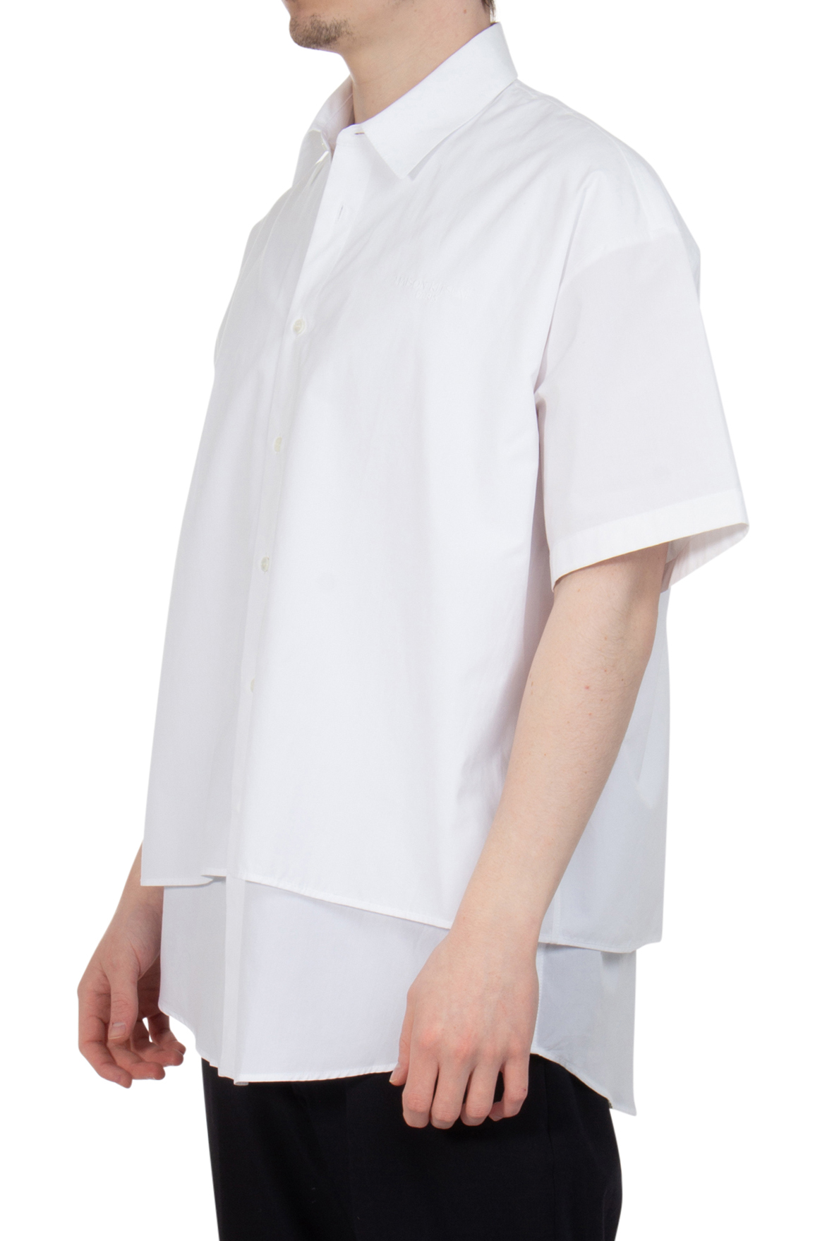 MAISON KITSUNÉ Layered Cotton Short-Sleeve Shirt MAISON KITSUNÉ Layered Cotton Short-Sleeve Shirt