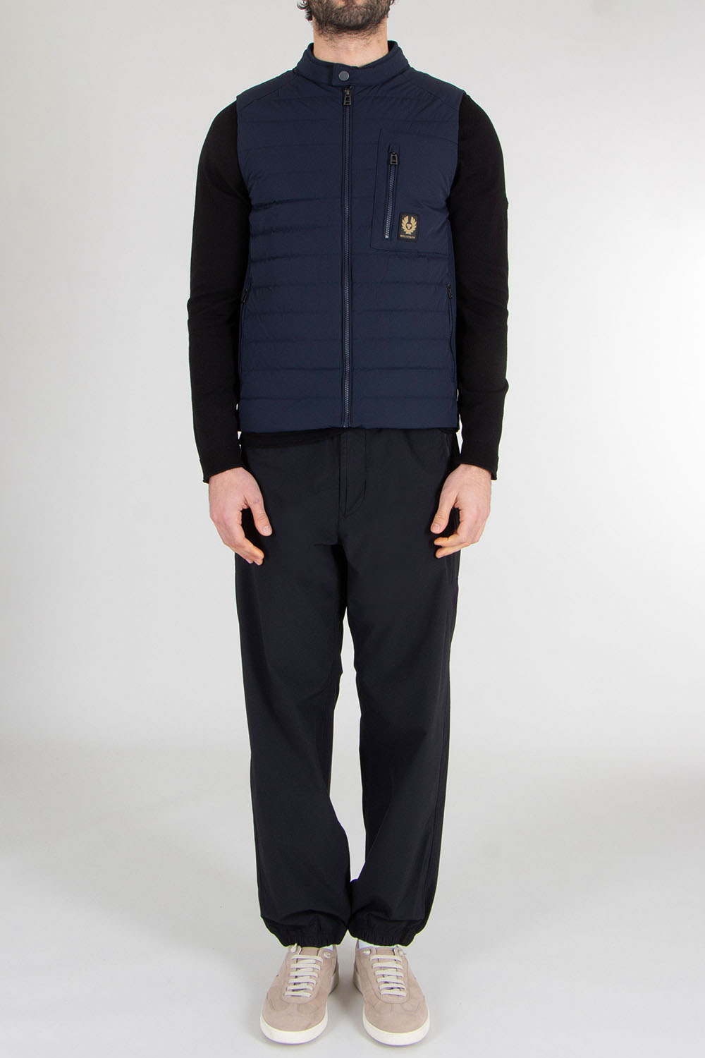 BELSTAFF Regular Fit Recycled Nylon Stretch Down Gilet Chassis