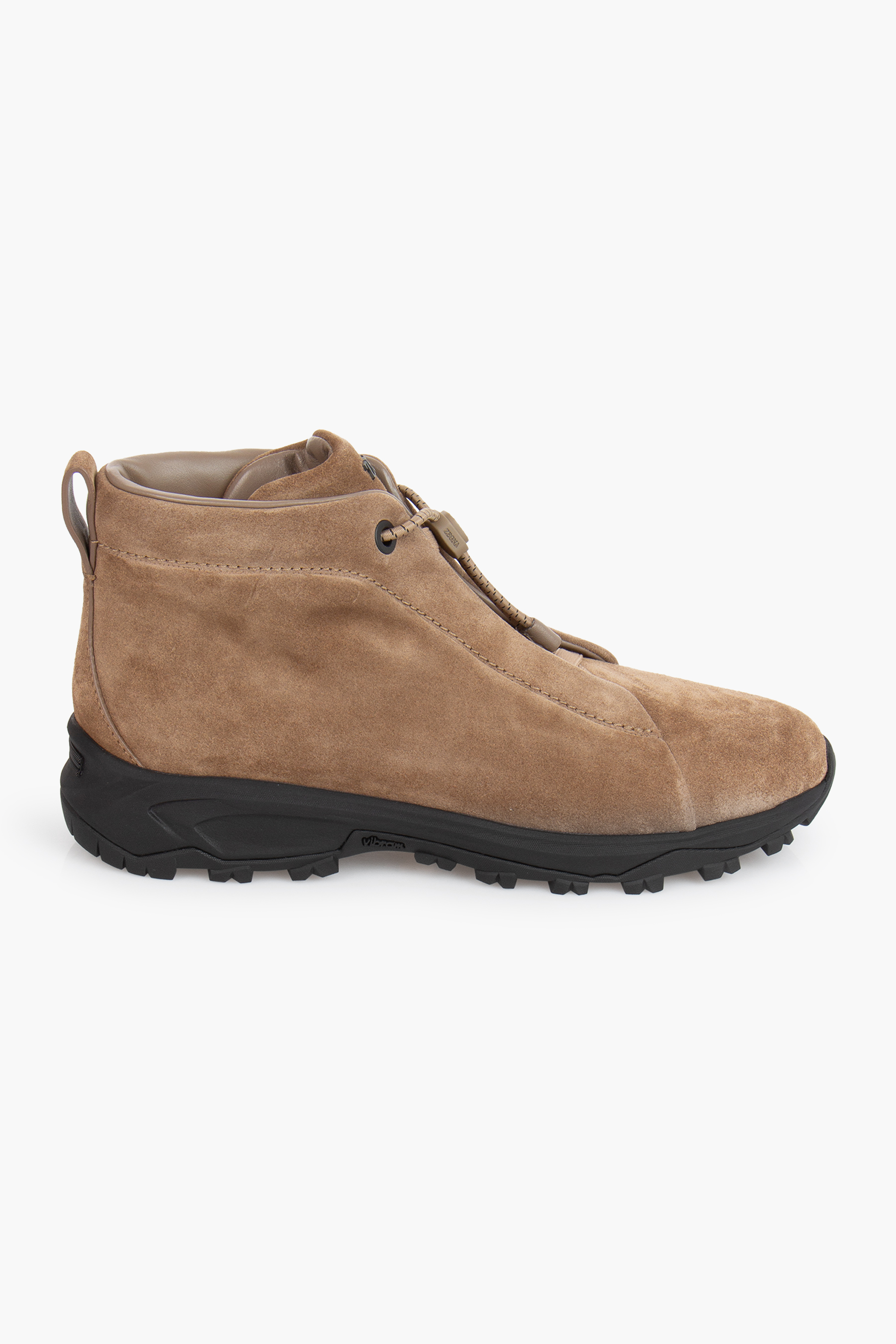 ZEGNA High Top Suede Sneakers Triple Stitch Vetta ZEGNA High Top Suede Sneakers Triple Stitch Vetta