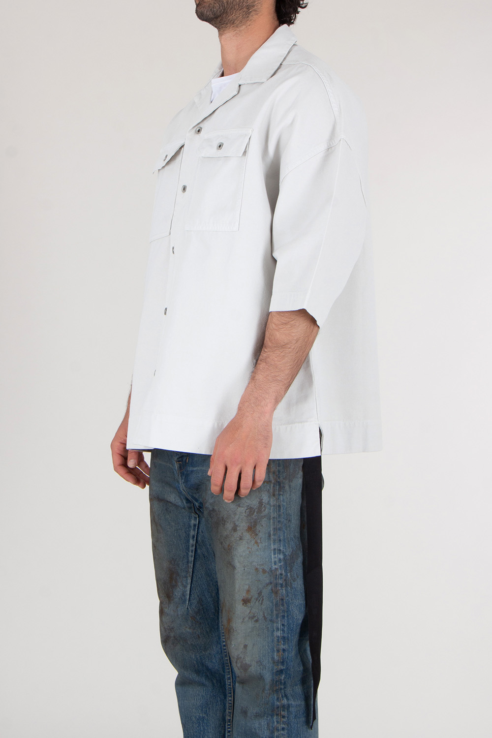 RICK OWENS DRKSHDW Oversized Organic Cotton Shirt Magnum Tommy
