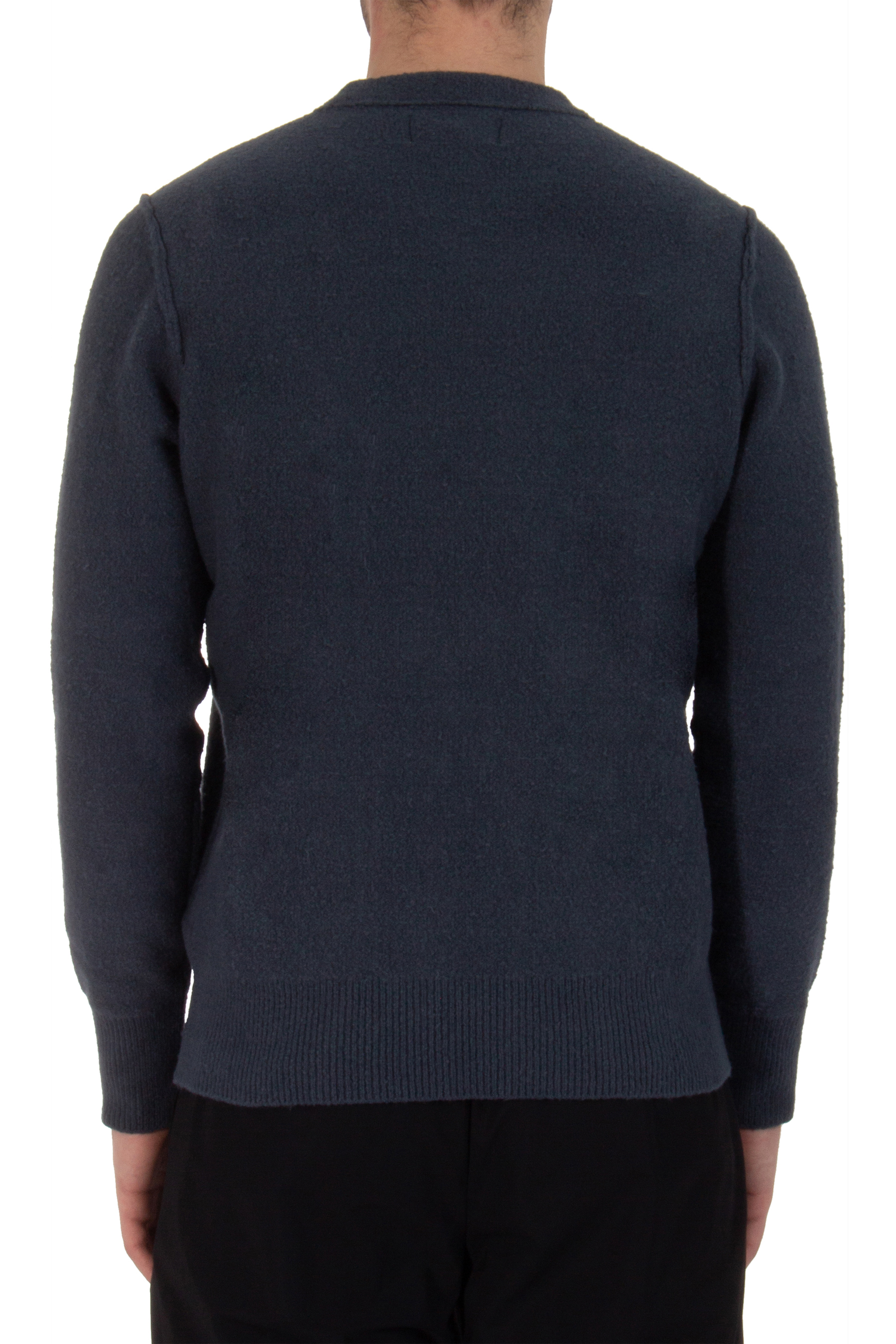 STONE ISLAND Embroidered Cotton Nylon Stretch Knit Sweater STONE ISLAND Embroidered Cotton Nylon Stretch Knit Sweater