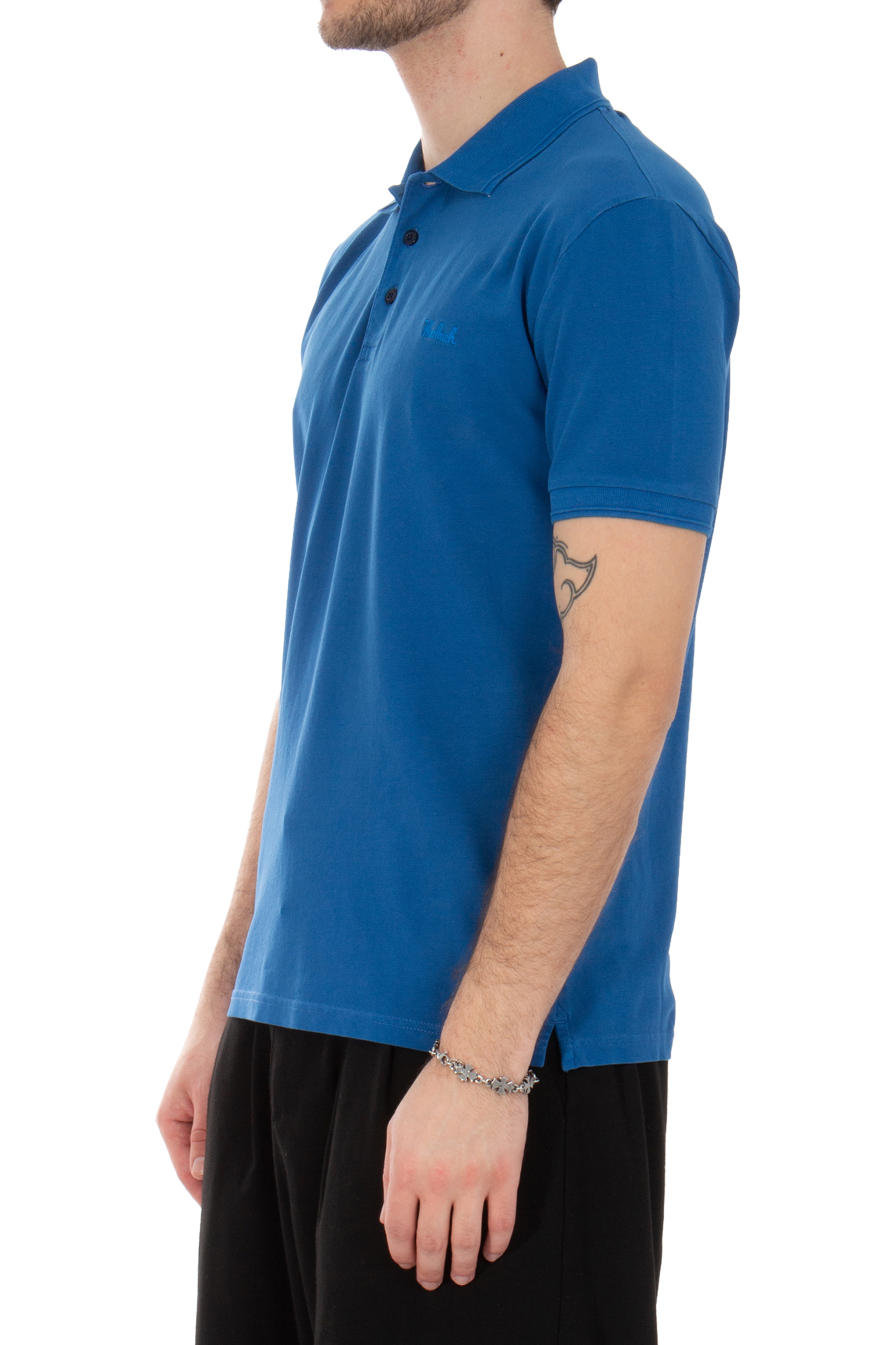 WOOLRICH Stretch Cotton Piqué Polo Shirt Mackinack