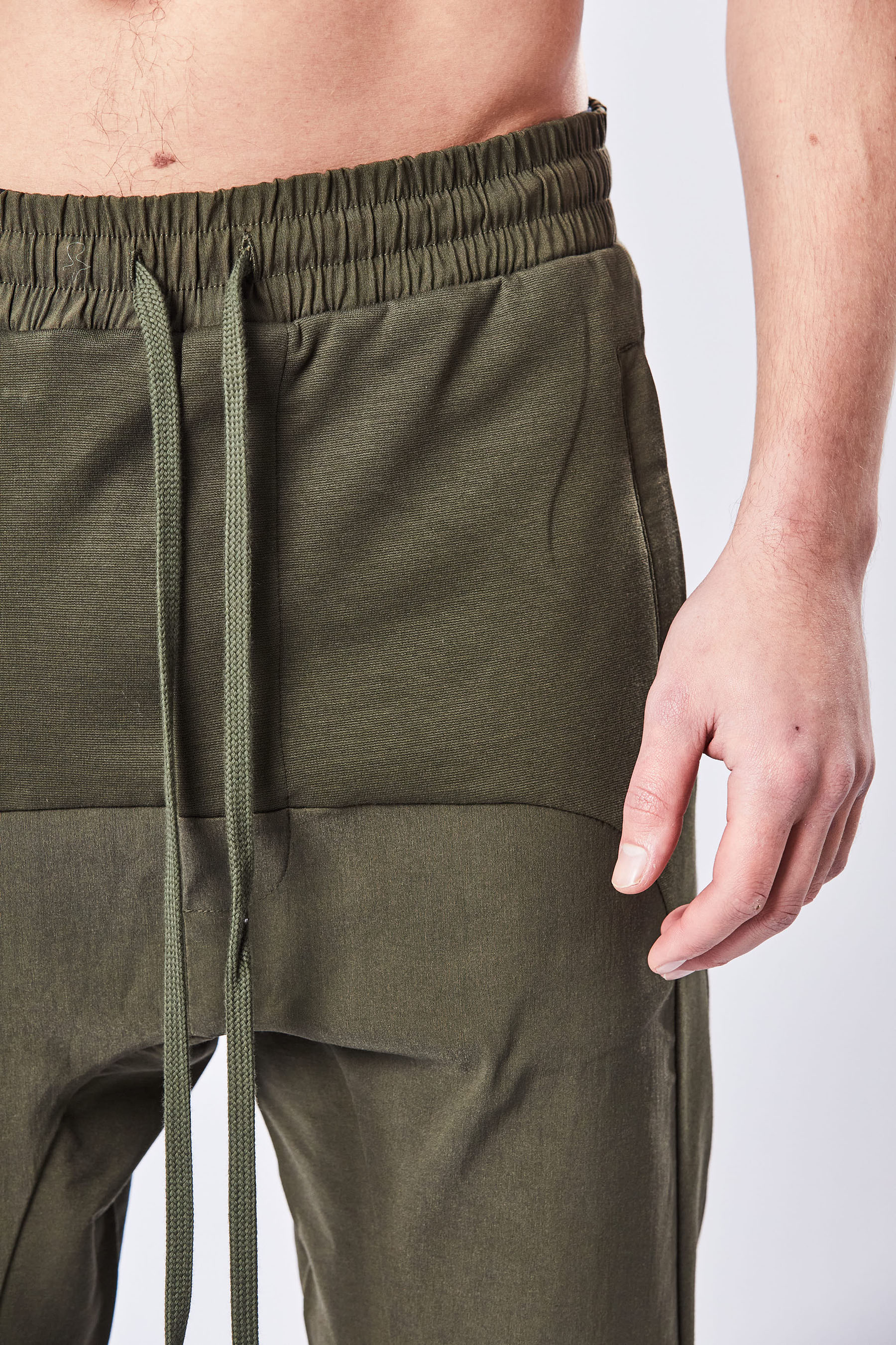 THOM KROM Drop Crotch Cotton Blend Pants THOM KROM Drop Crotch Cotton Blend Pants