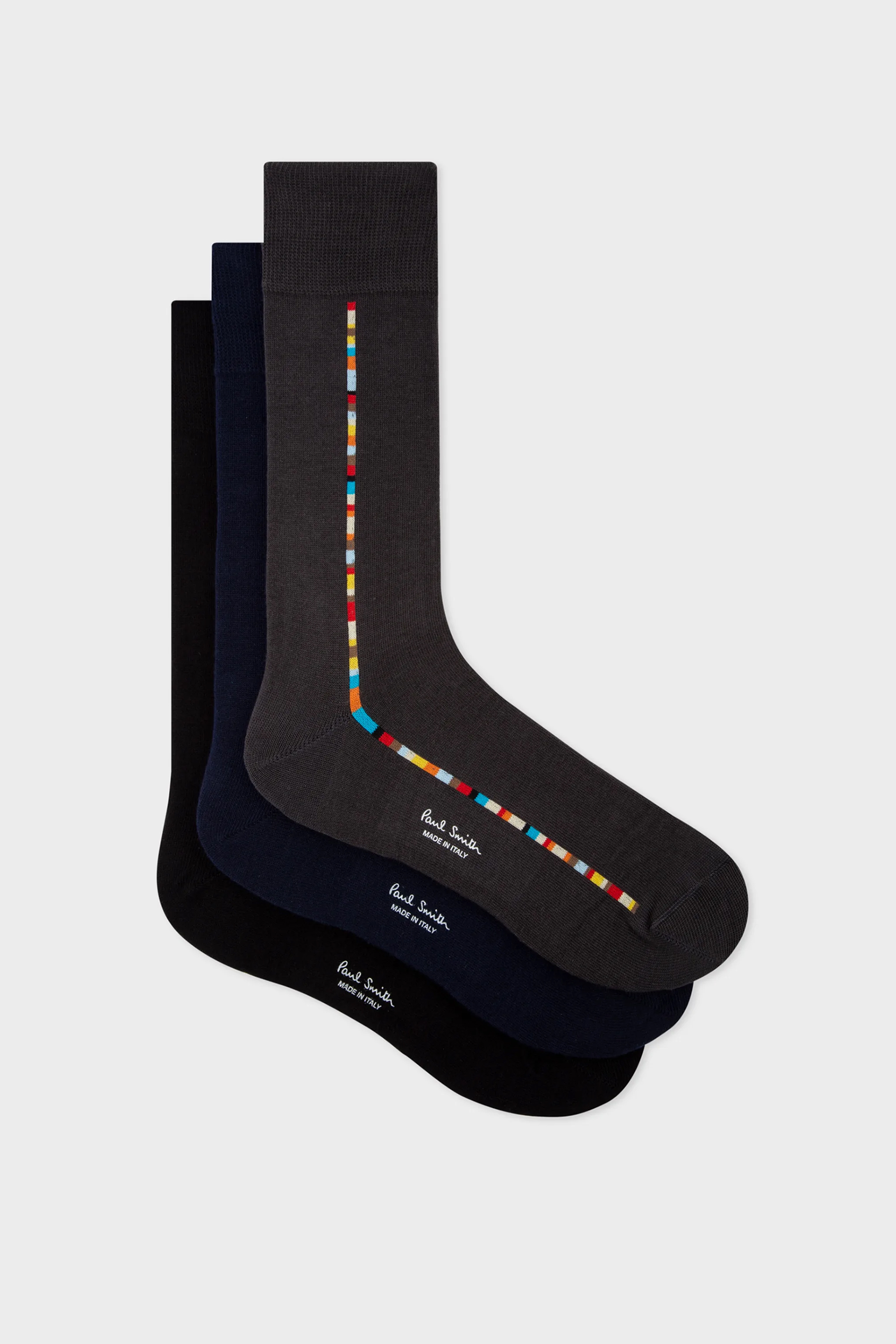 PAUL SMITH 3-Pack Central 'Signature Stripe' Cotton Blend Socks PAUL SMITH 3-Pack Central 'Signature Stripe' Cotton Blend Socks