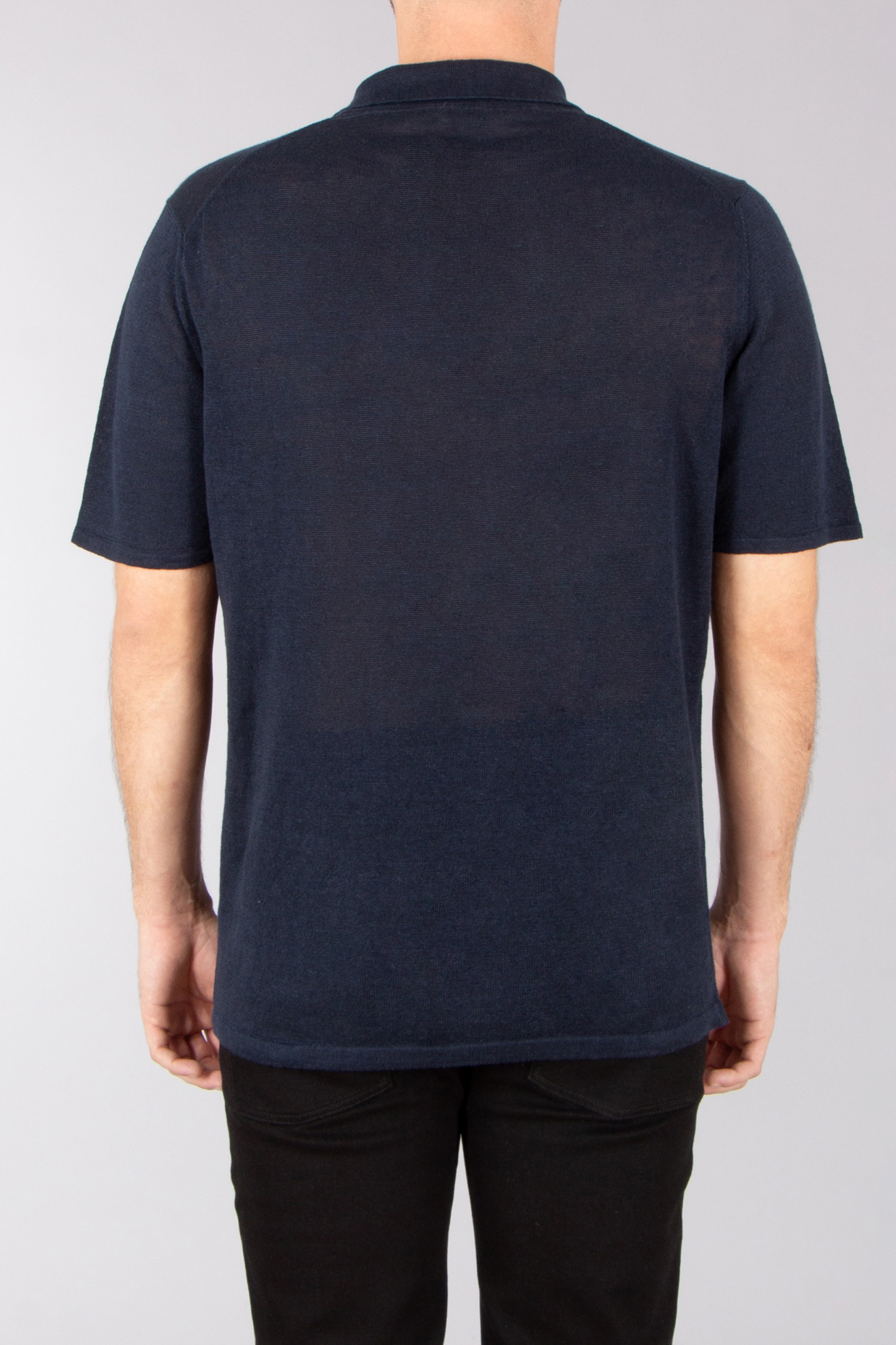 ROBERTO COLLINA Regular Fit Linen Knit Polo Bekleidung, T-shirt, Hemd