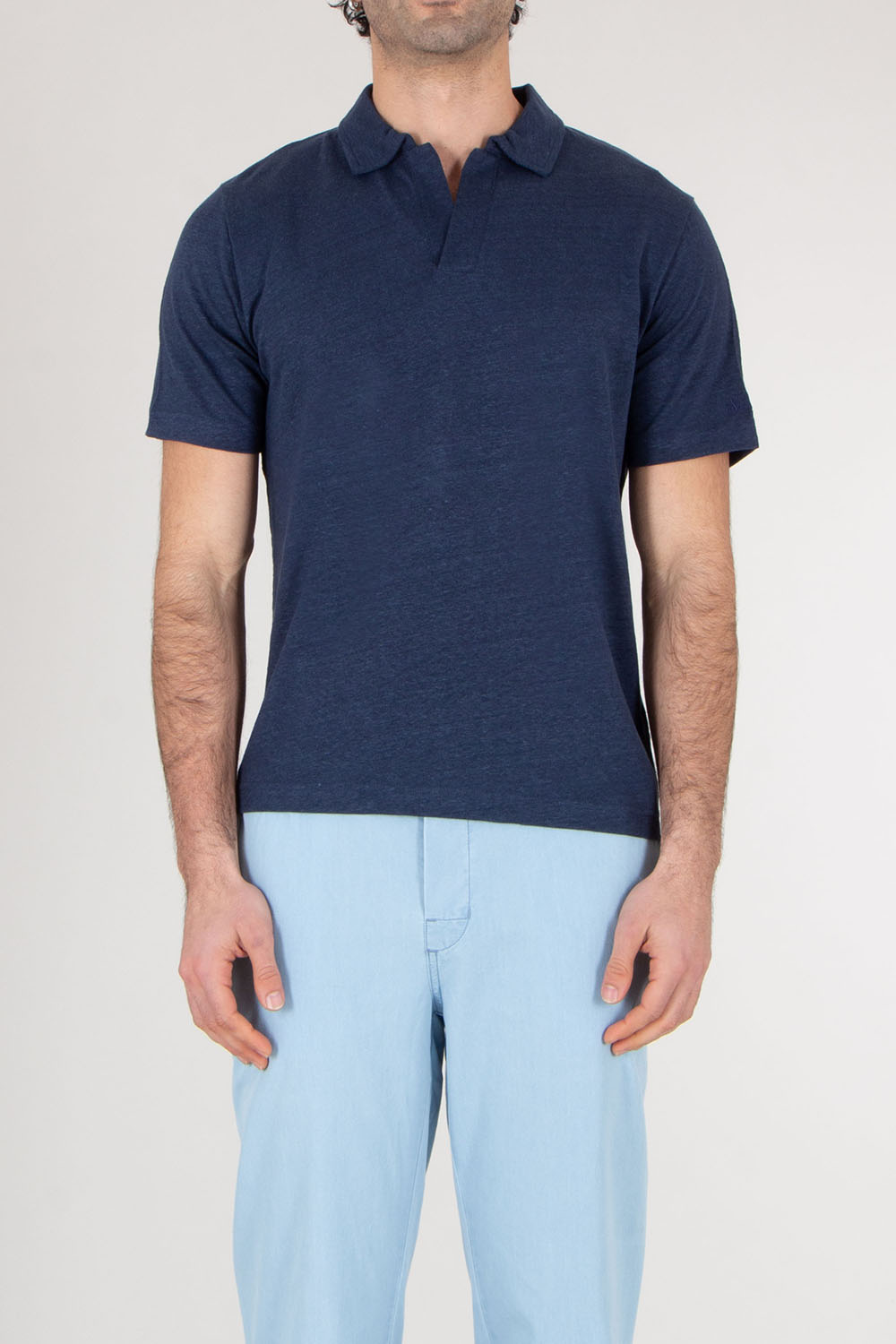 MC 2 SAINT BARTH Linen Jersey Polo Shirt Fraser