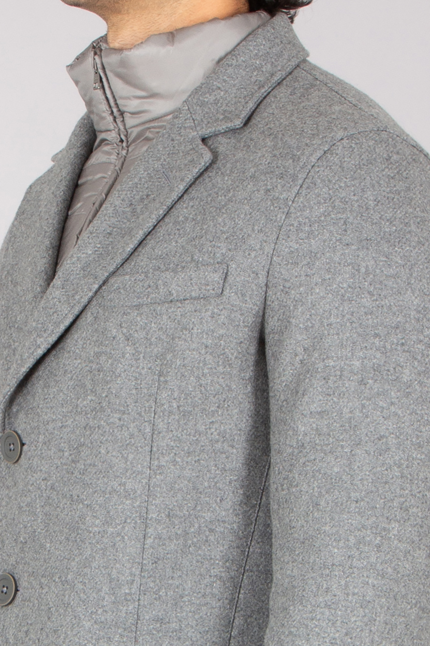 HERNO Regular Fit 2-in-1 Wool Blend Coat Blazer, Mantel, Jacke, Formelle Kleidung