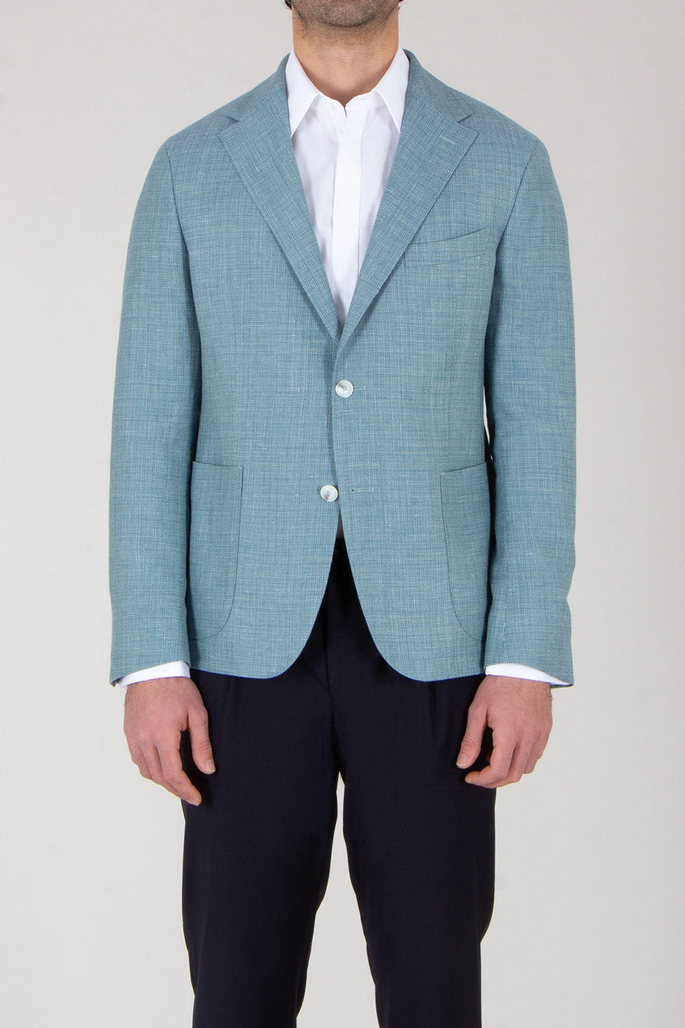 DRESSLER Regular Fit Virgin Wool-Linen Blend Jacket Sawyer