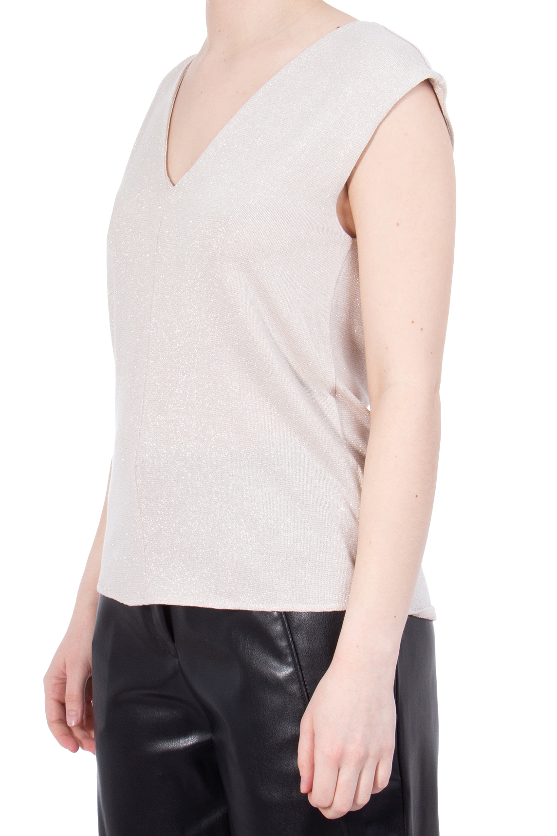 iHEART Glitter Stretch Jersey Top Lore