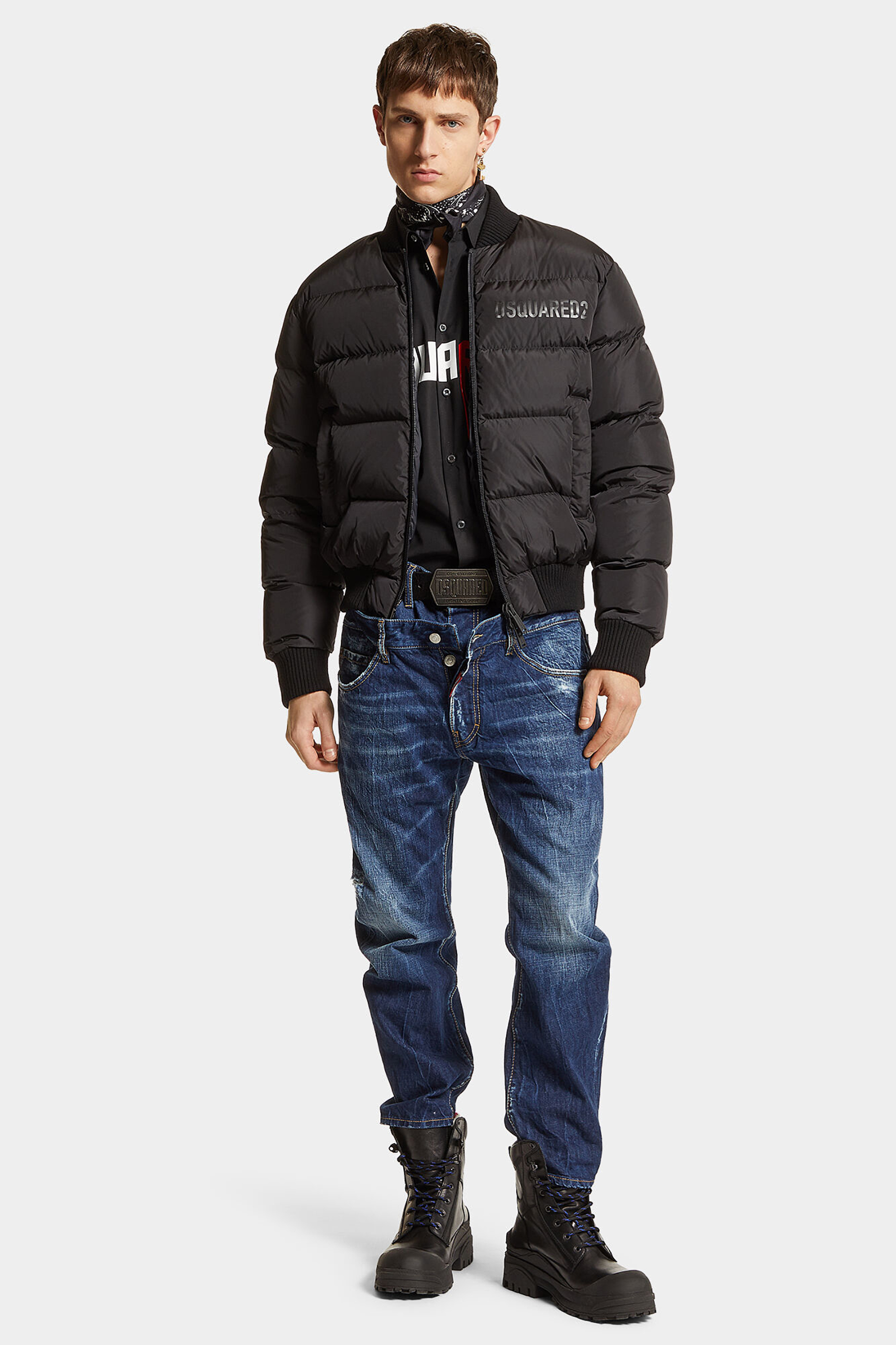 DSQUARED2 Nylon Puffer Bomber DSQUARED2 Nylon Puffer Bomber