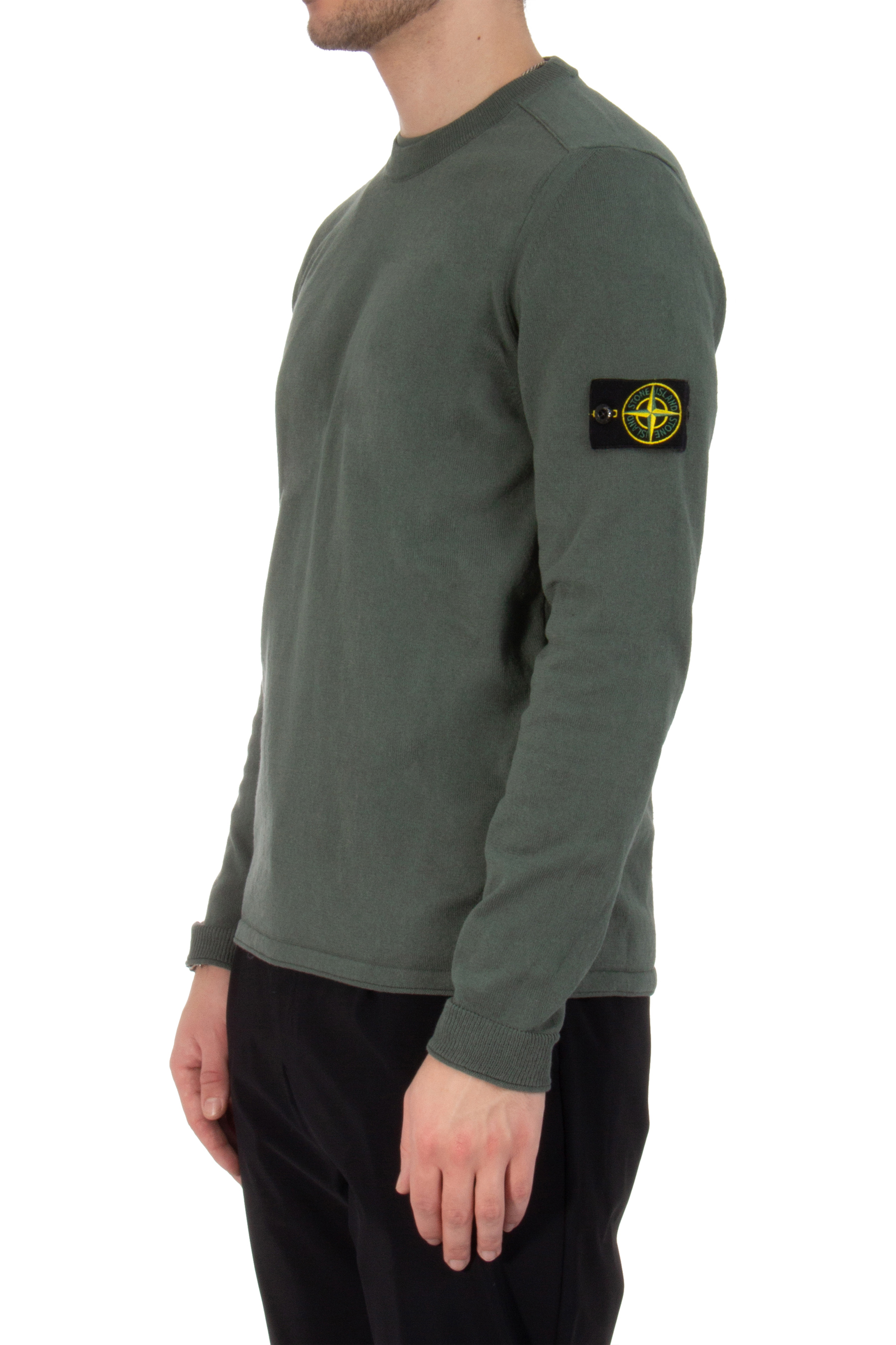 STONE ISLAND Organic Cotton Knit Sweater | 8015532B9V0059 STONE ISLAND Organic Cotton Knit Sweater | 8015532B9V0059